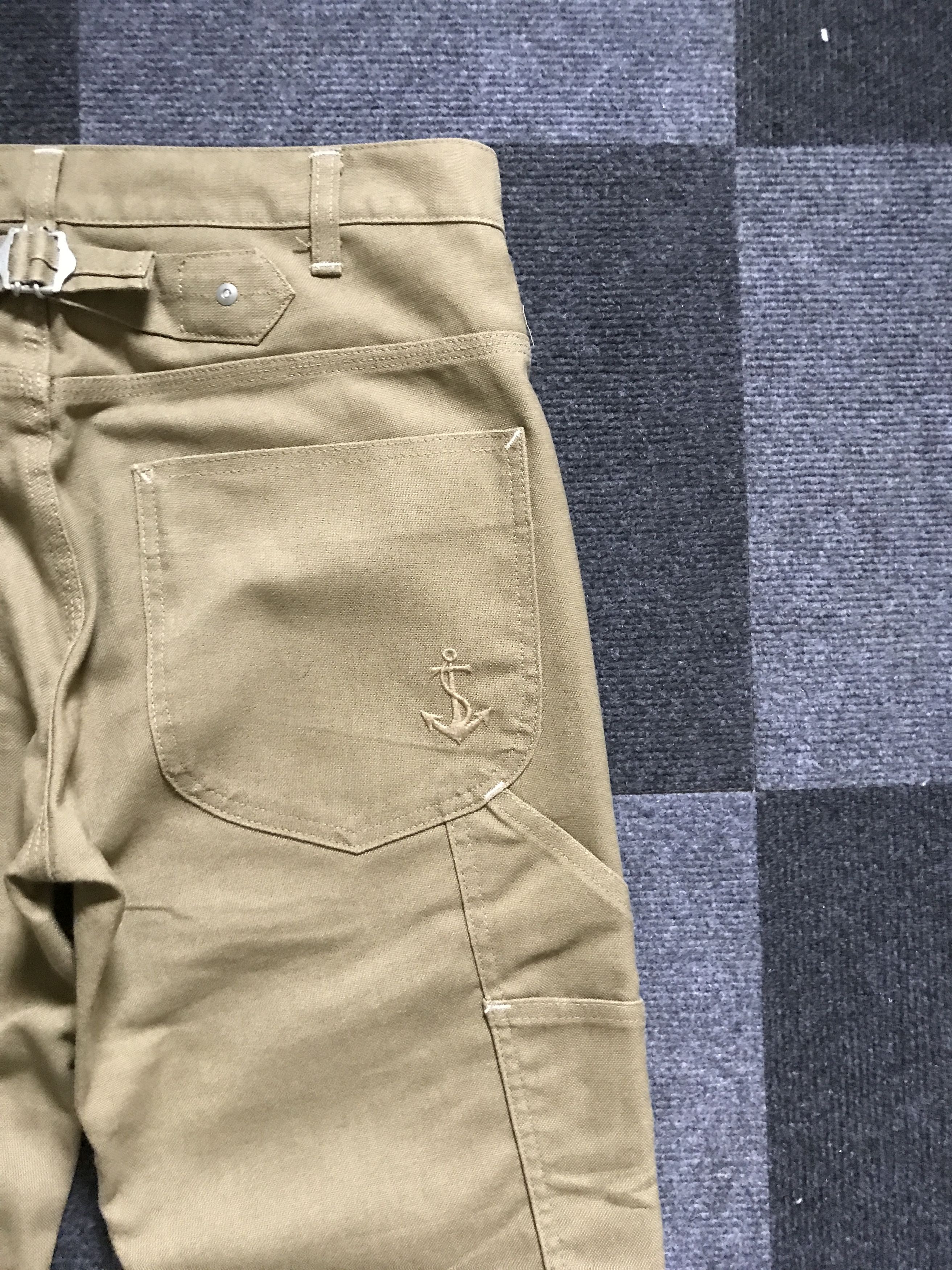 Japanese Brand CP224 Anchor Japan Light Duck Canvas Carpenter Pant Size US 32 / EU 48 - 12 Thumbnail