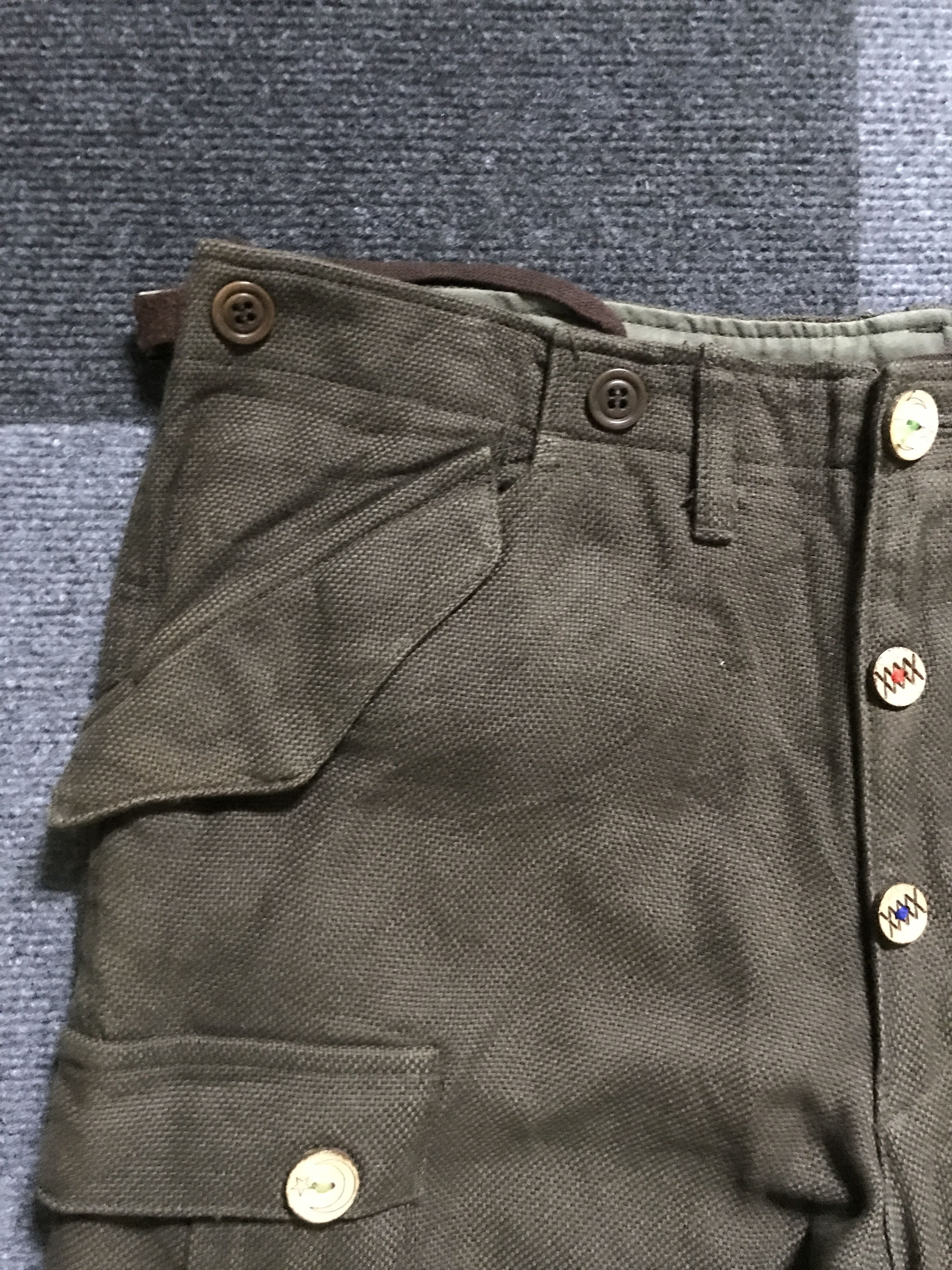 ADAM ET ROPE CP225 Adam Et Rope Japan M65 Military Linen Cargo Pant Size US 32 / EU 48 - 13 Thumbnail