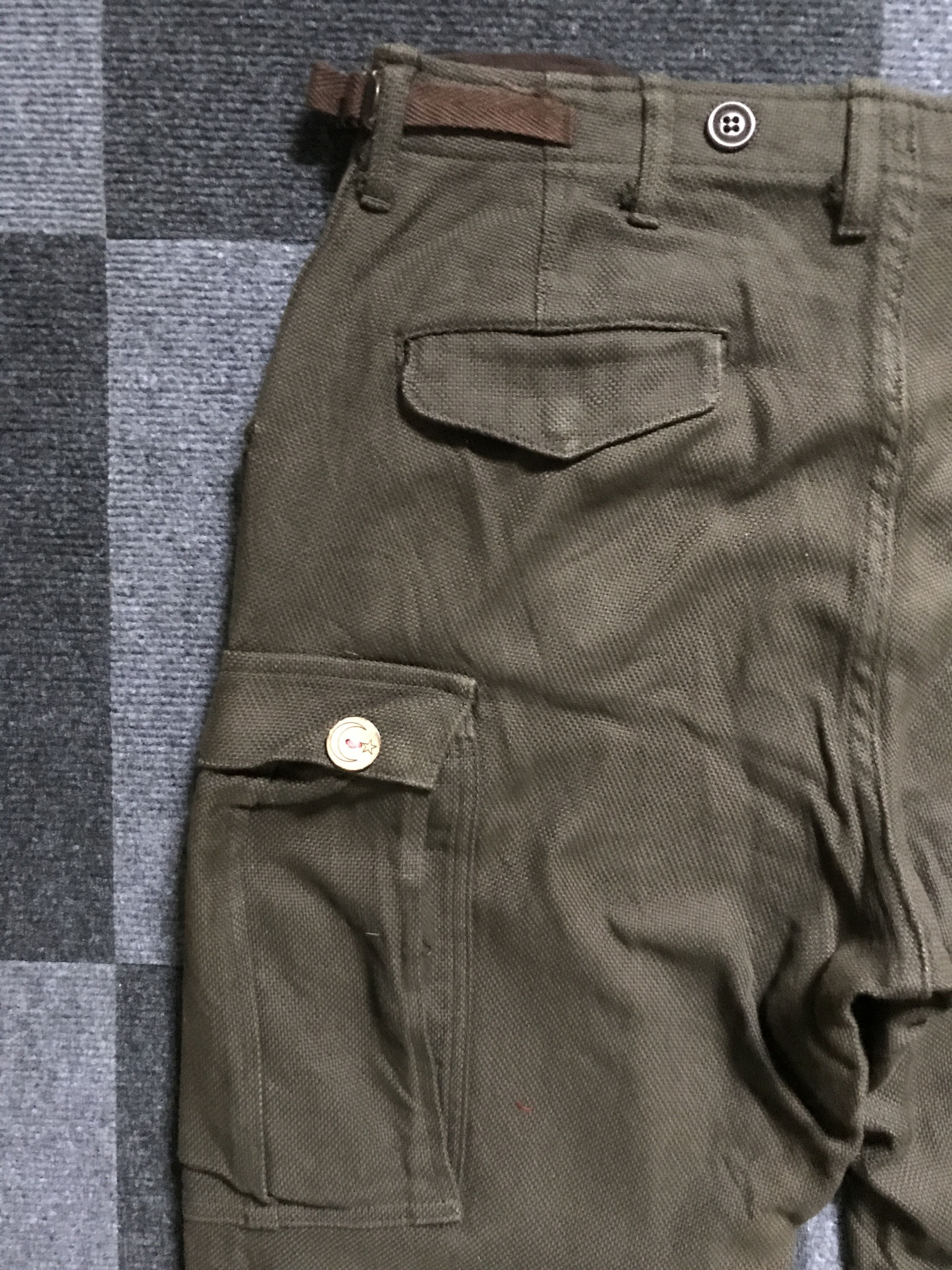 ADAM ET ROPE CP225 Adam Et Rope Japan M65 Military Linen Cargo Pant Size US 32 / EU 48 - 19 Thumbnail