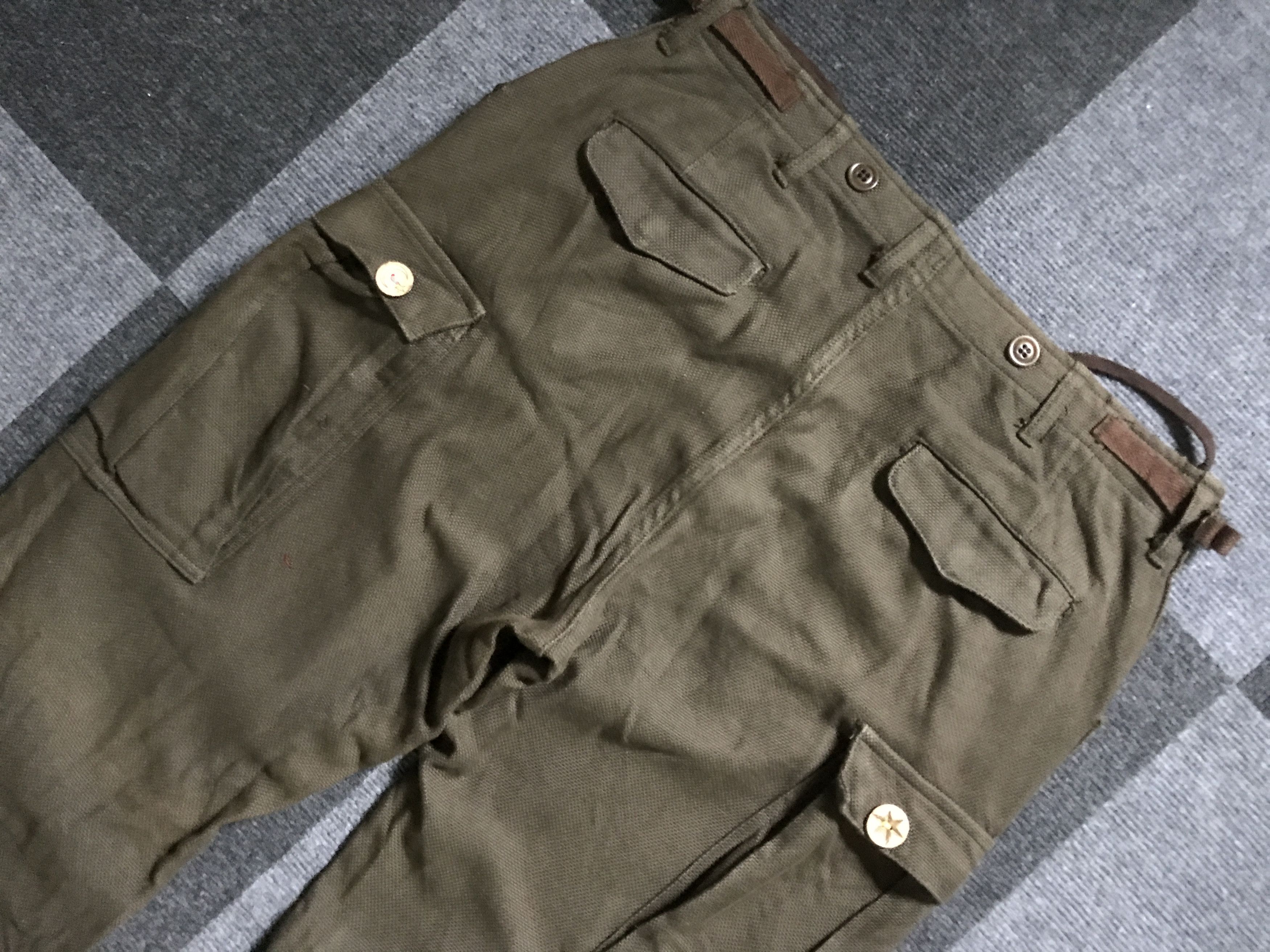 ADAM ET ROPE CP225 Adam Et Rope Japan M65 Military Linen Cargo Pant Size US 32 / EU 48 - 16 Thumbnail