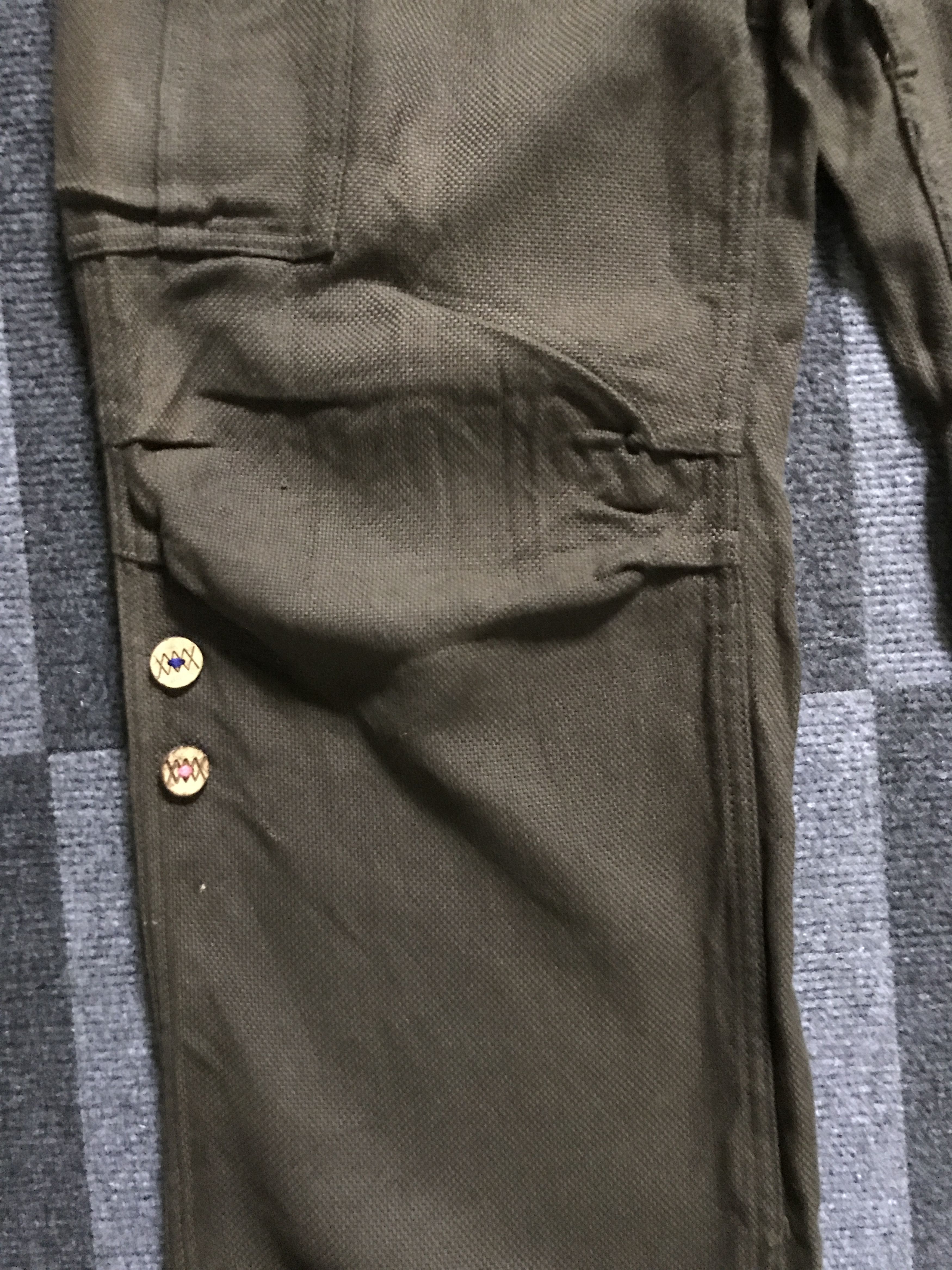 ADAM ET ROPE CP225 Adam Et Rope Japan M65 Military Linen Cargo Pant Size US 32 / EU 48 - 8 Thumbnail