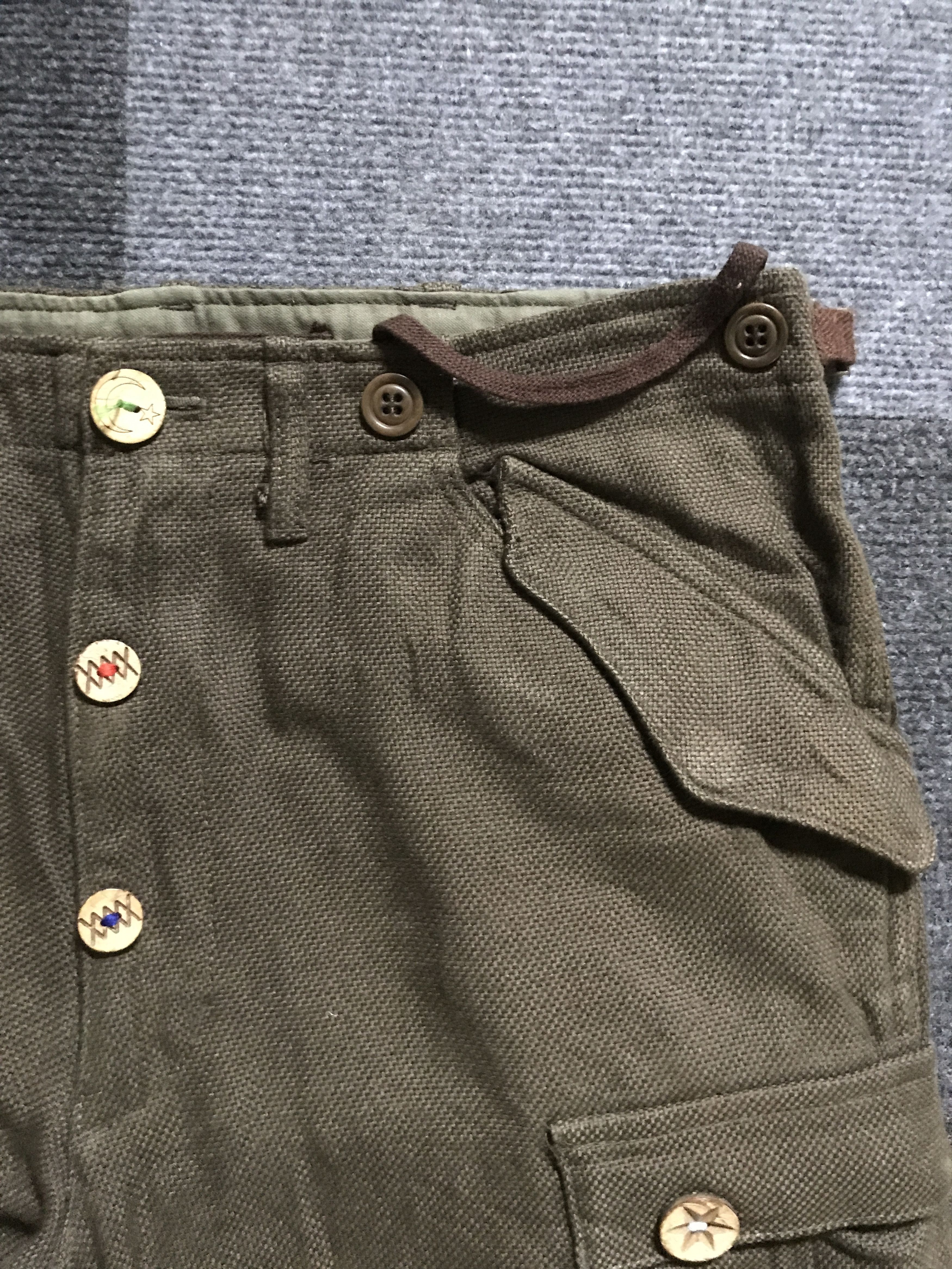 ADAM ET ROPE CP225 Adam Et Rope Japan M65 Military Linen Cargo Pant Size US 32 / EU 48 - 12 Thumbnail