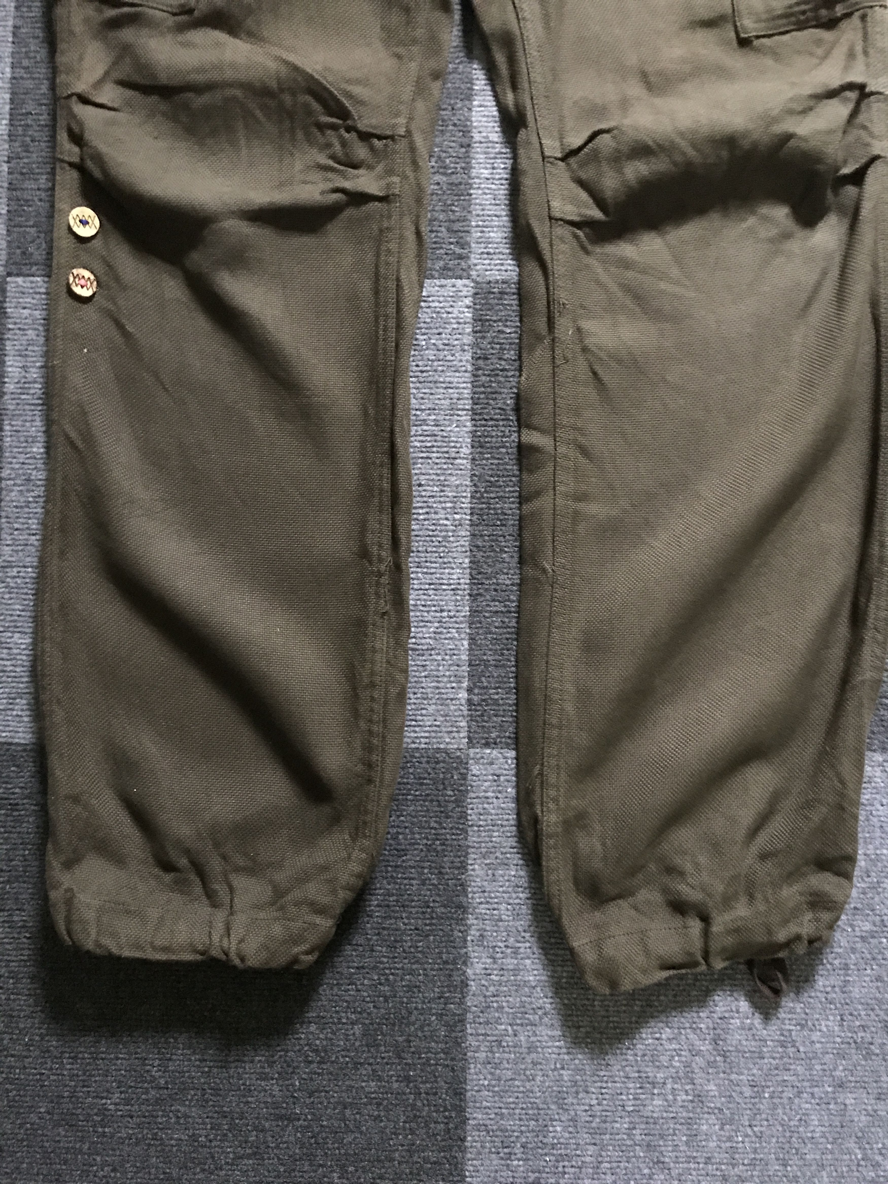 ADAM ET ROPE CP225 Adam Et Rope Japan M65 Military Linen Cargo Pant Size US 32 / EU 48 - 10 Thumbnail