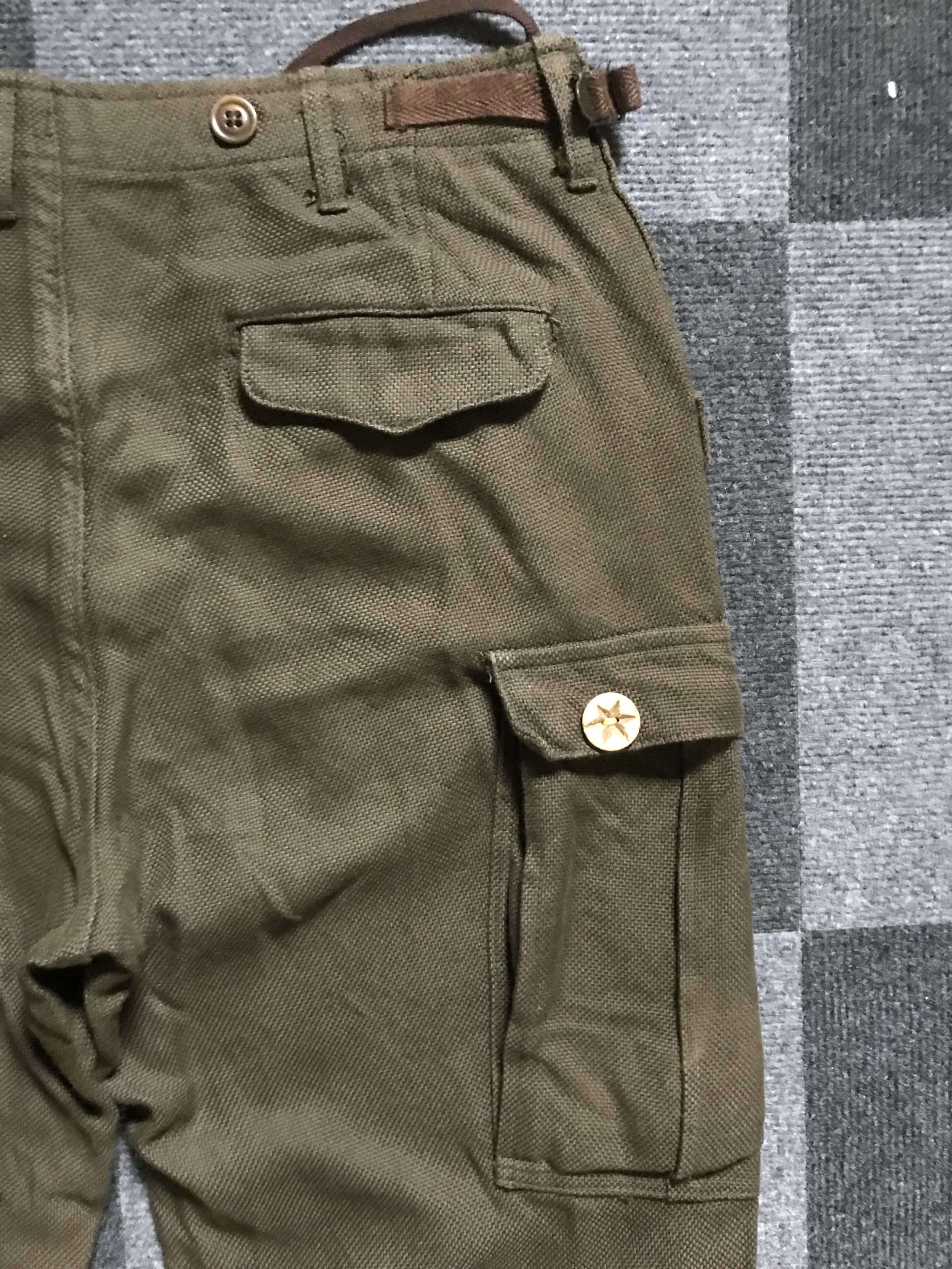 ADAM ET ROPE CP225 Adam Et Rope Japan M65 Military Linen Cargo Pant Size US 32 / EU 48 - 20 Thumbnail