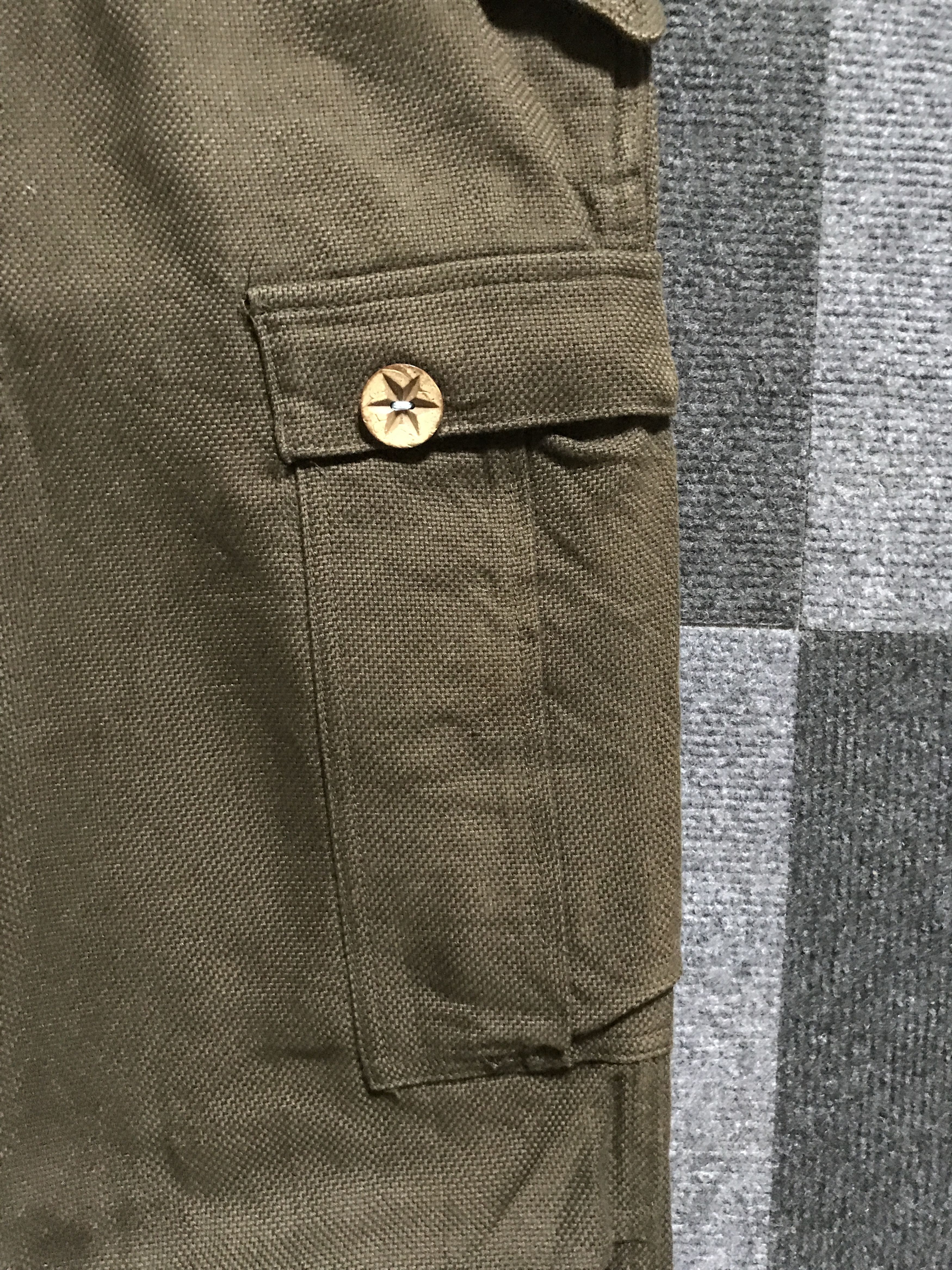 ADAM ET ROPE CP225 Adam Et Rope Japan M65 Military Linen Cargo Pant Size US 32 / EU 48 - 11 Thumbnail