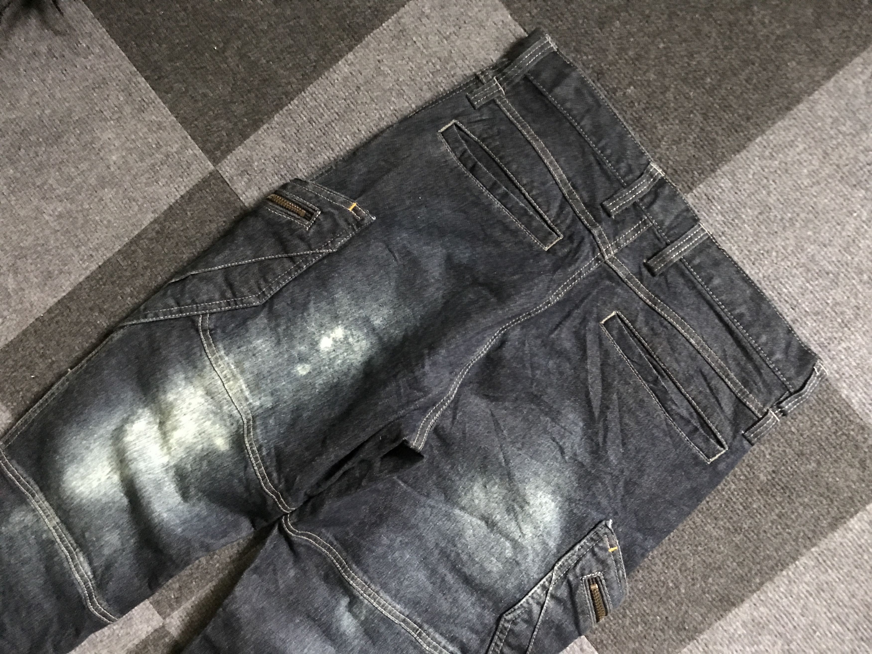 Japanese Brand CP226 TS DESIGN Stone Acid Wash Faded Cargo Pant Size US 30 / EU 46 - 12 Thumbnail