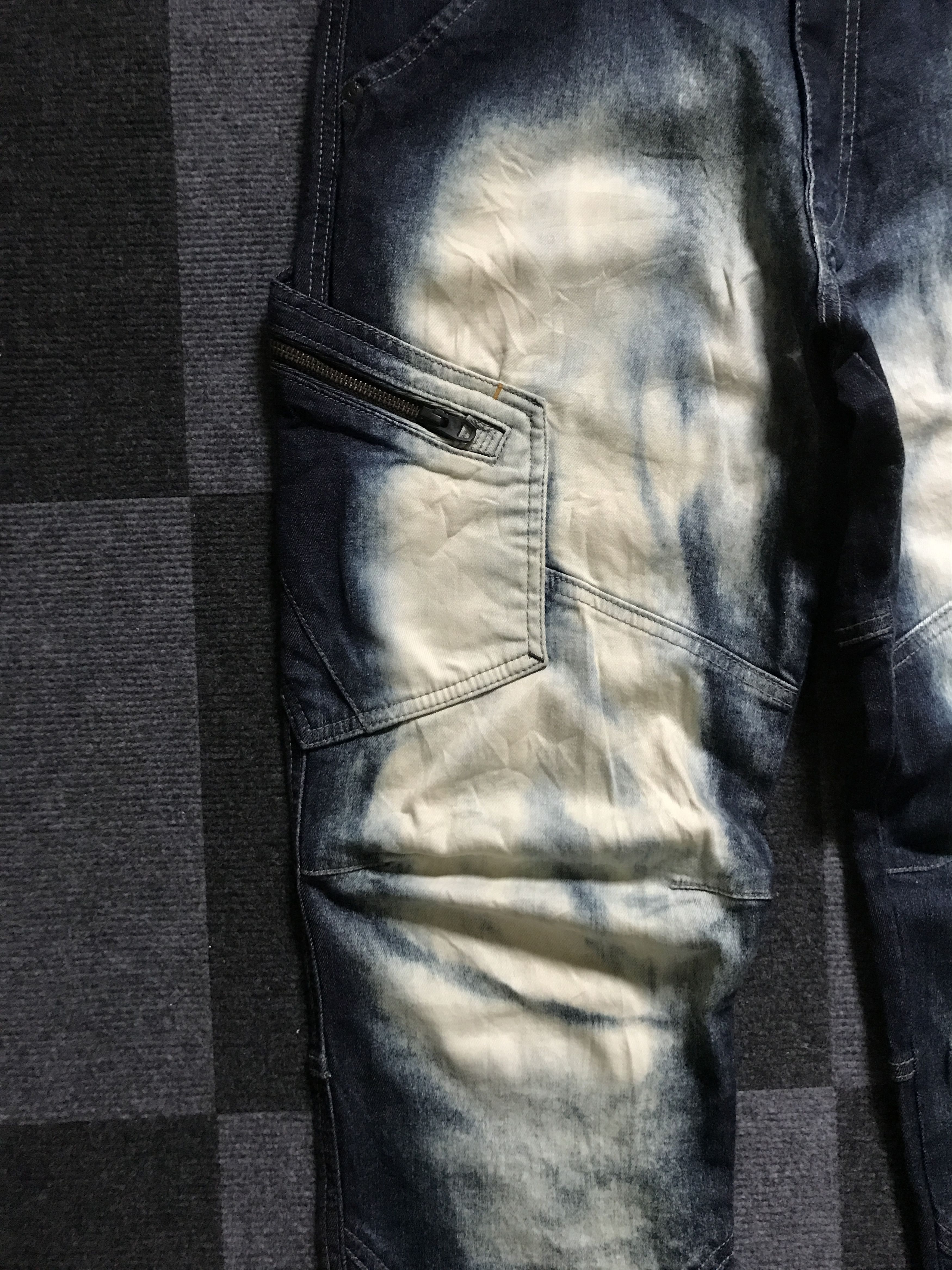 Japanese Brand CP226 TS DESIGN Stone Acid Wash Faded Cargo Pant Size US 30 / EU 46 - 7 Thumbnail