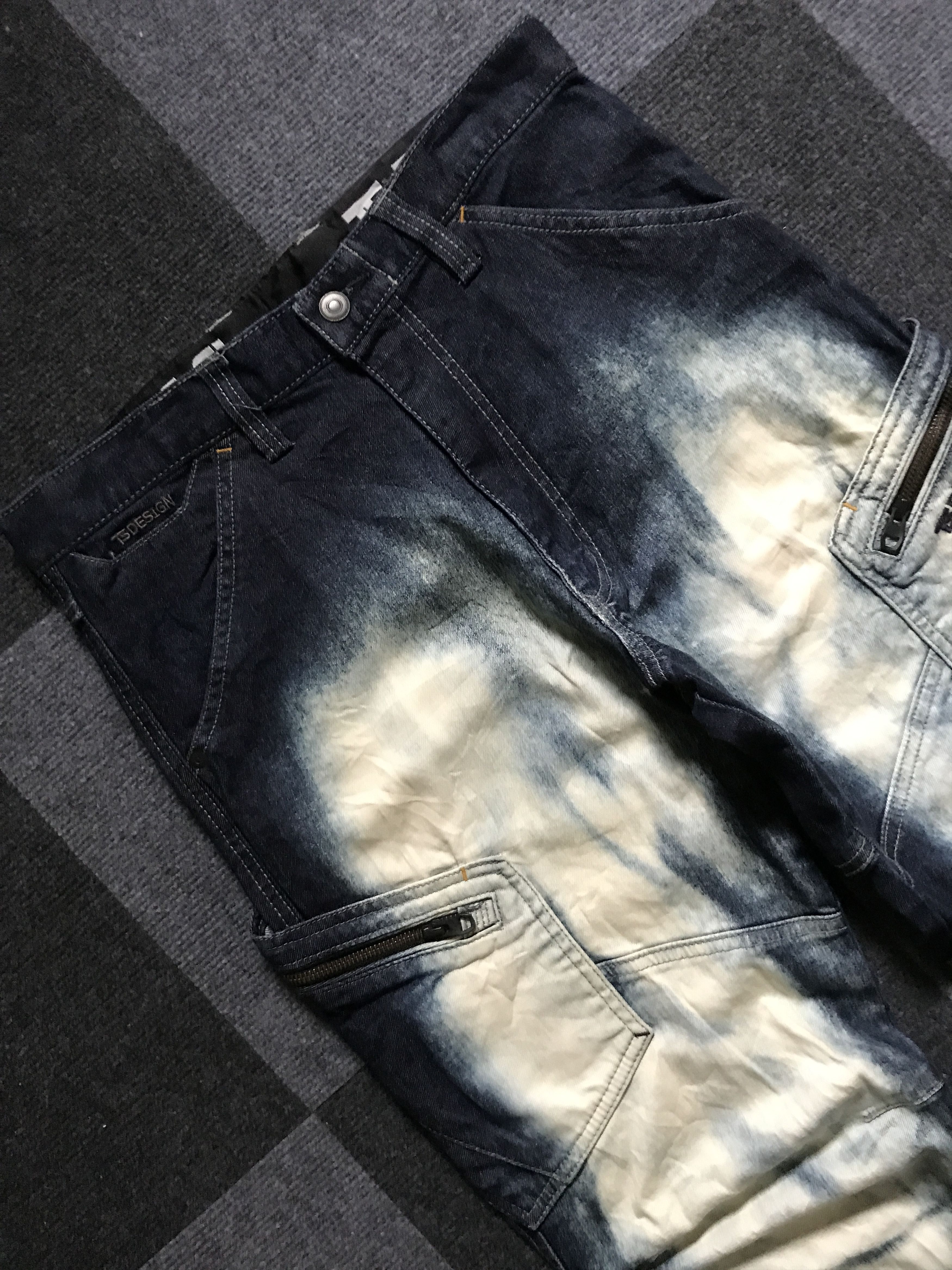 Japanese Brand CP226 TS DESIGN Stone Acid Wash Faded Cargo Pant Size US 30 / EU 46 - 4 Thumbnail