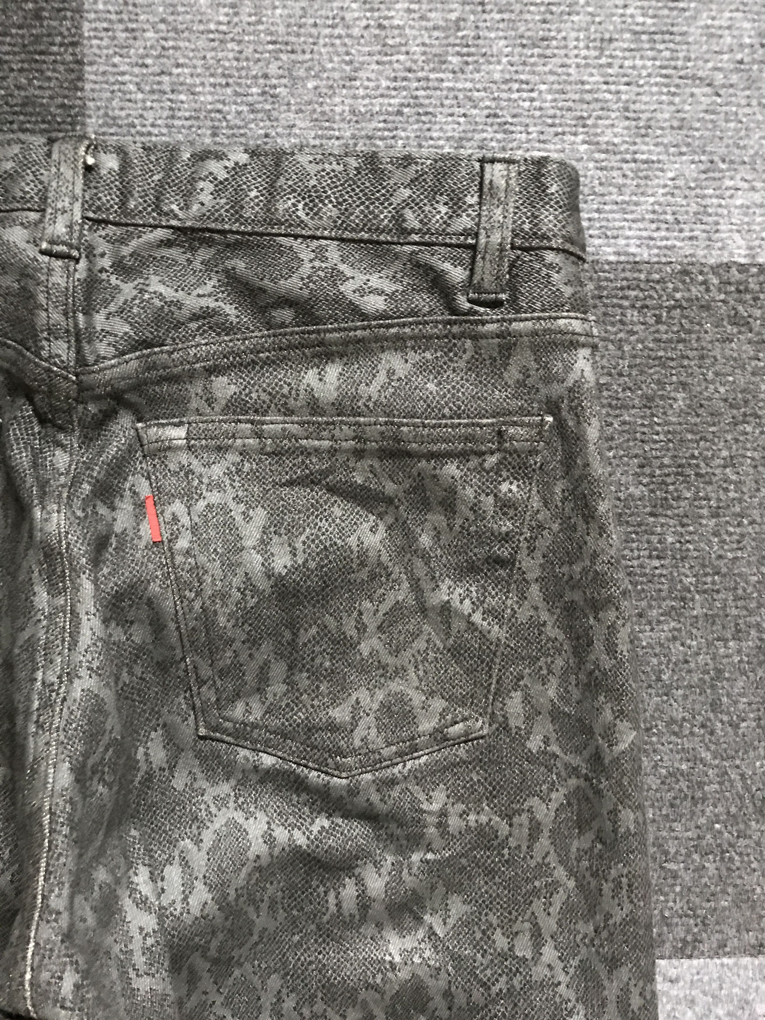 Japanese Brand D98 VELVET GLOVE Japan Snake Skin Street Designer Jeans Size US 30 / EU 46 - 12 Thumbnail