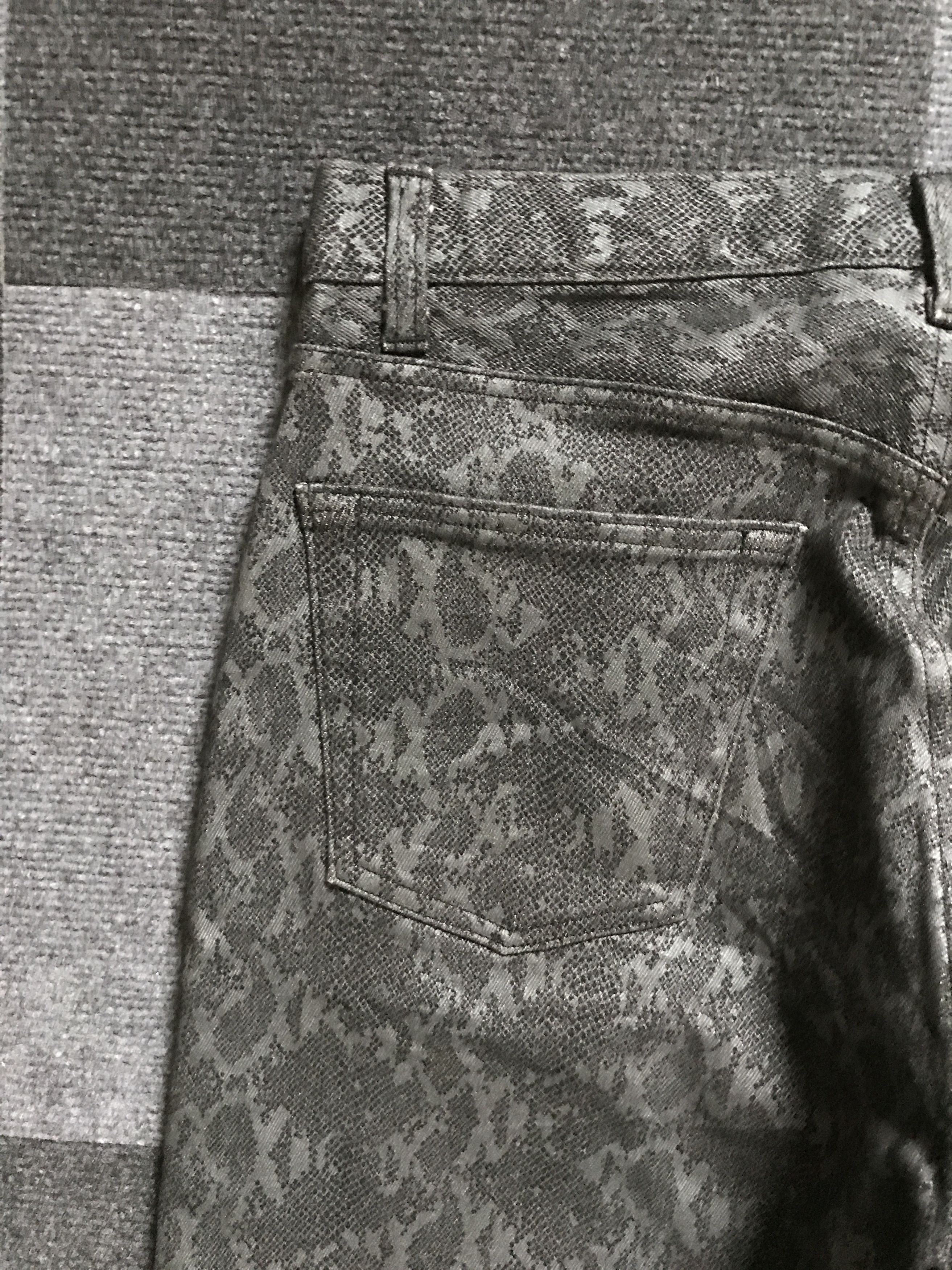 Japanese Brand D98 VELVET GLOVE Japan Snake Skin Street Designer Jeans Size US 30 / EU 46 - 13 Thumbnail