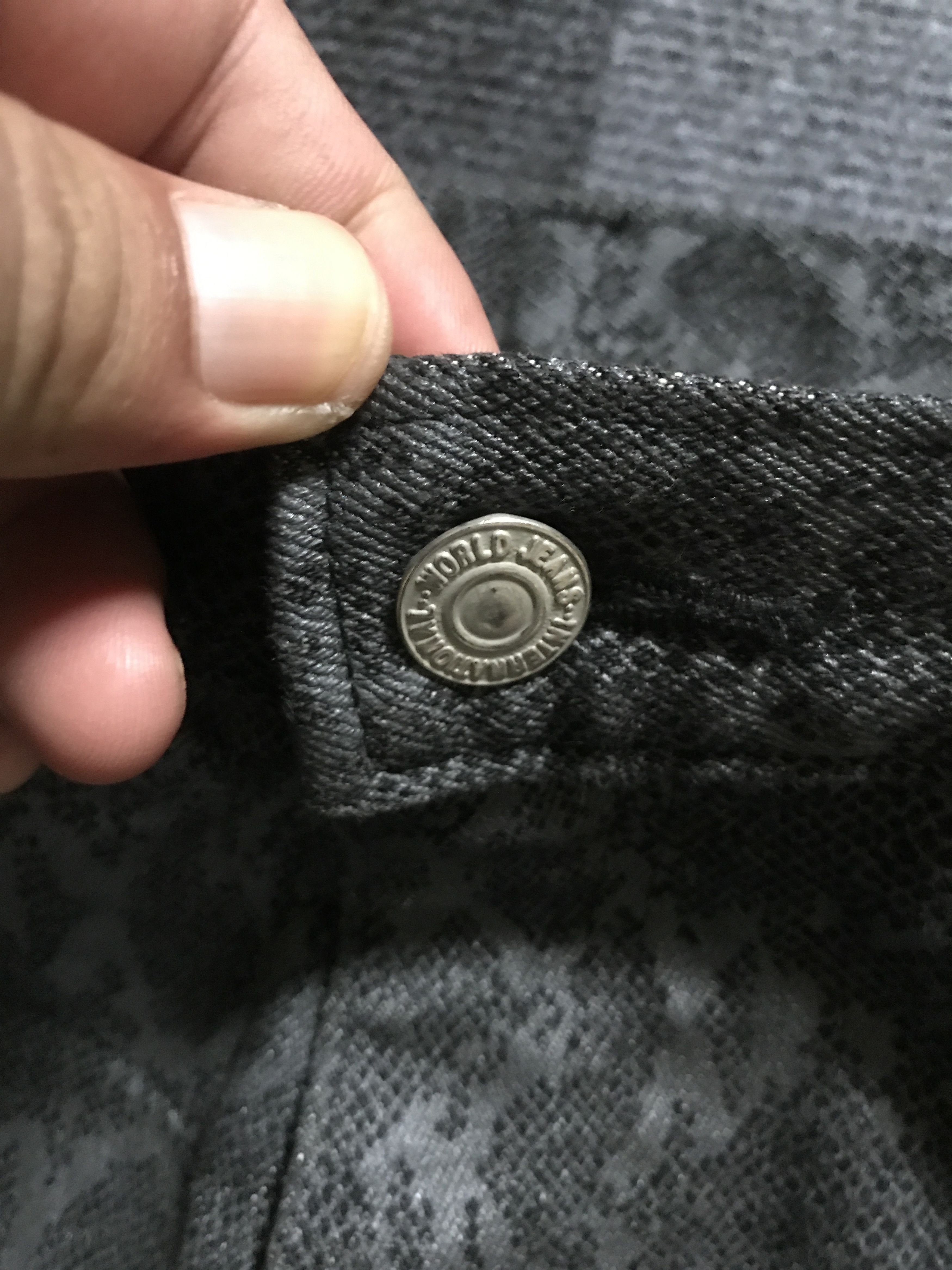 Japanese Brand D98 VELVET GLOVE Japan Snake Skin Street Designer Jeans Size US 30 / EU 46 - 7 Thumbnail