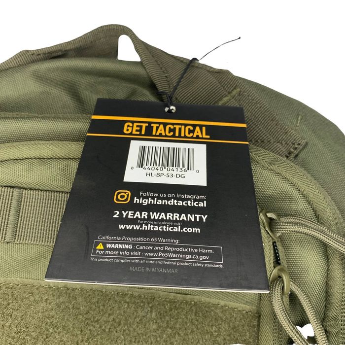 Other Highland Tactical Desert Green Tactical Backpack HL-BP-53-DG ...