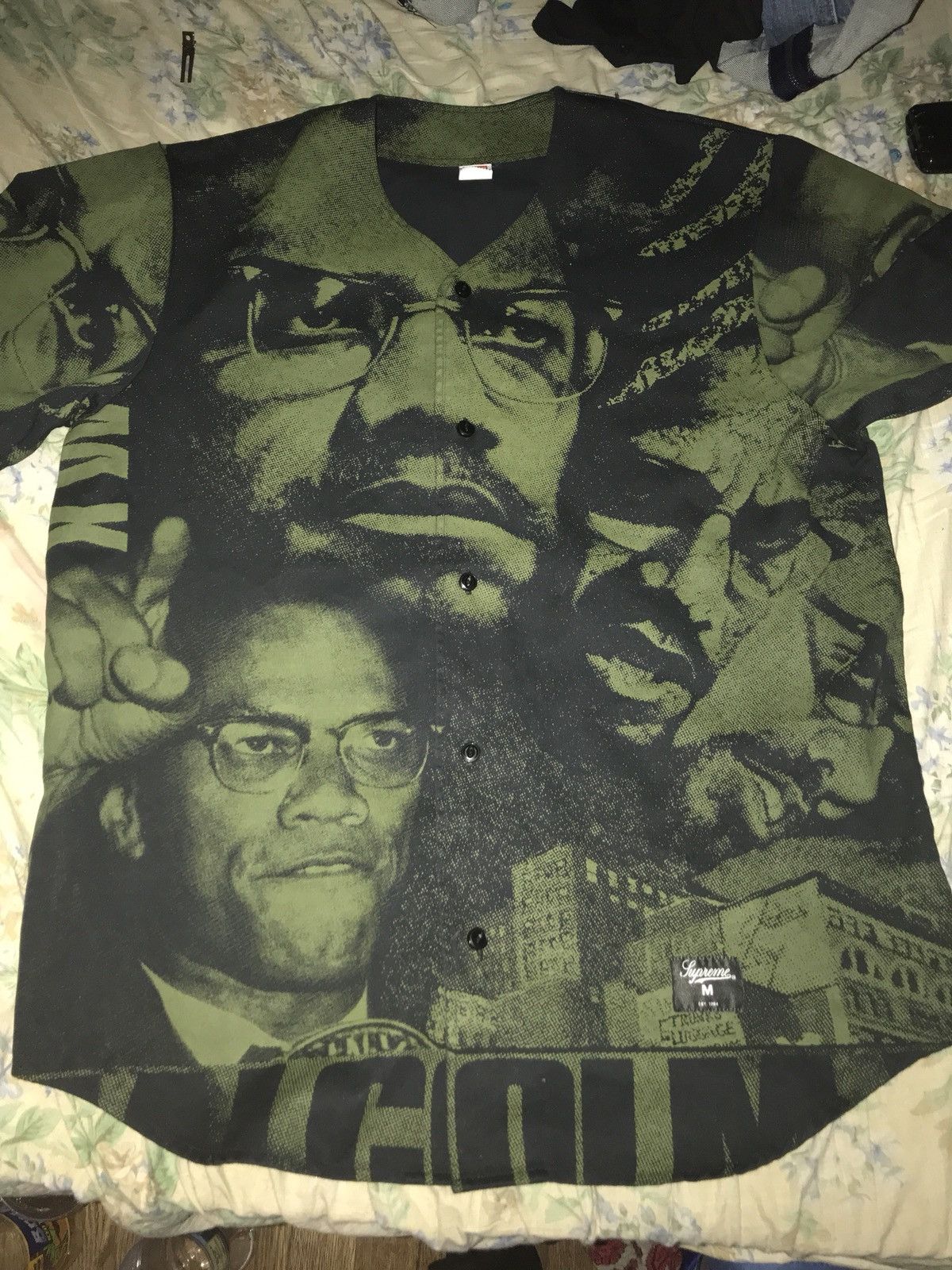 Supreme Malcolm X Baseball Jersey | Grailed