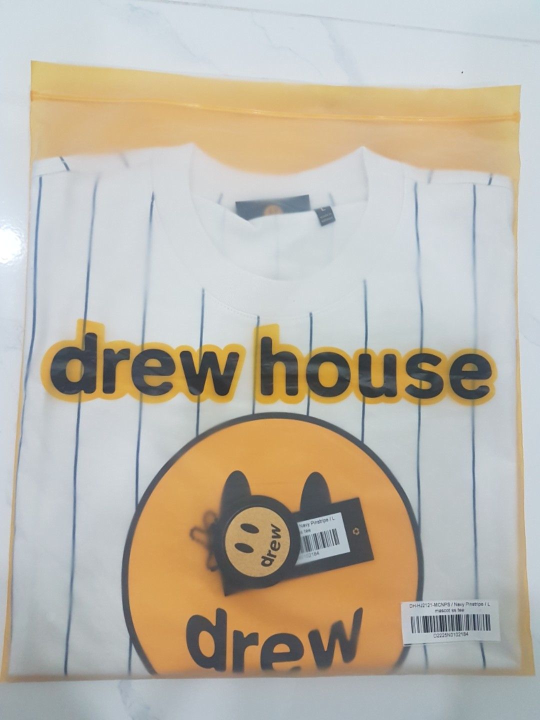 Drew House drew house mascot ss tee navy pinstripe | Grailed 