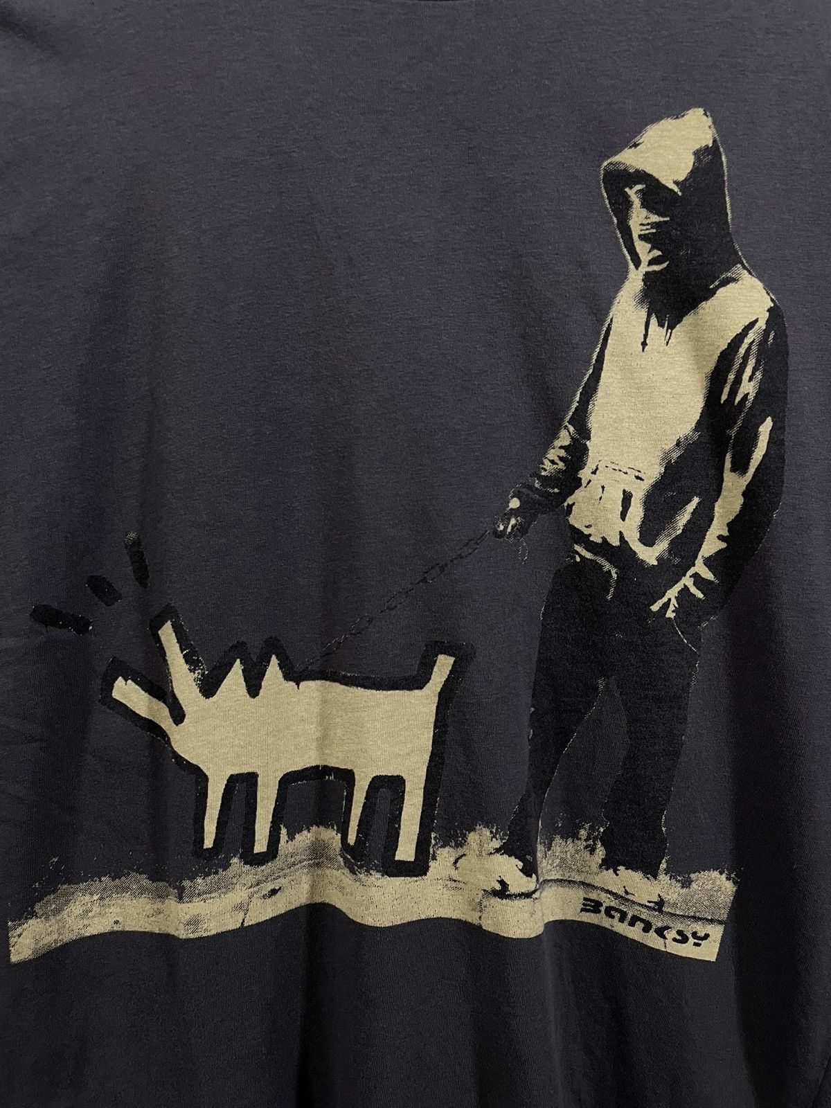Keith Haring × Vintage Banksy Keith haring dog street art graffiti tee artist y2K Size US M / EU 48-50 / 2 - 2 Thumbnail