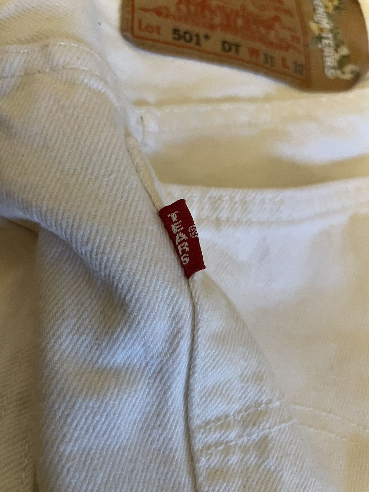 DENIM TEARS Denim Tears x Levi's Cotton Wreath Jean White Size US 31 - 7 Thumbnail