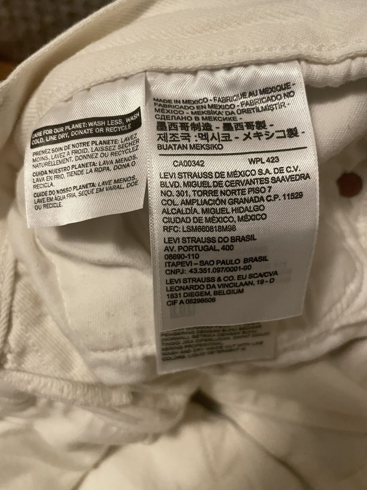 DENIM TEARS Denim Tears x Levi's Cotton Wreath Jean White Size US 31 - 4 Thumbnail