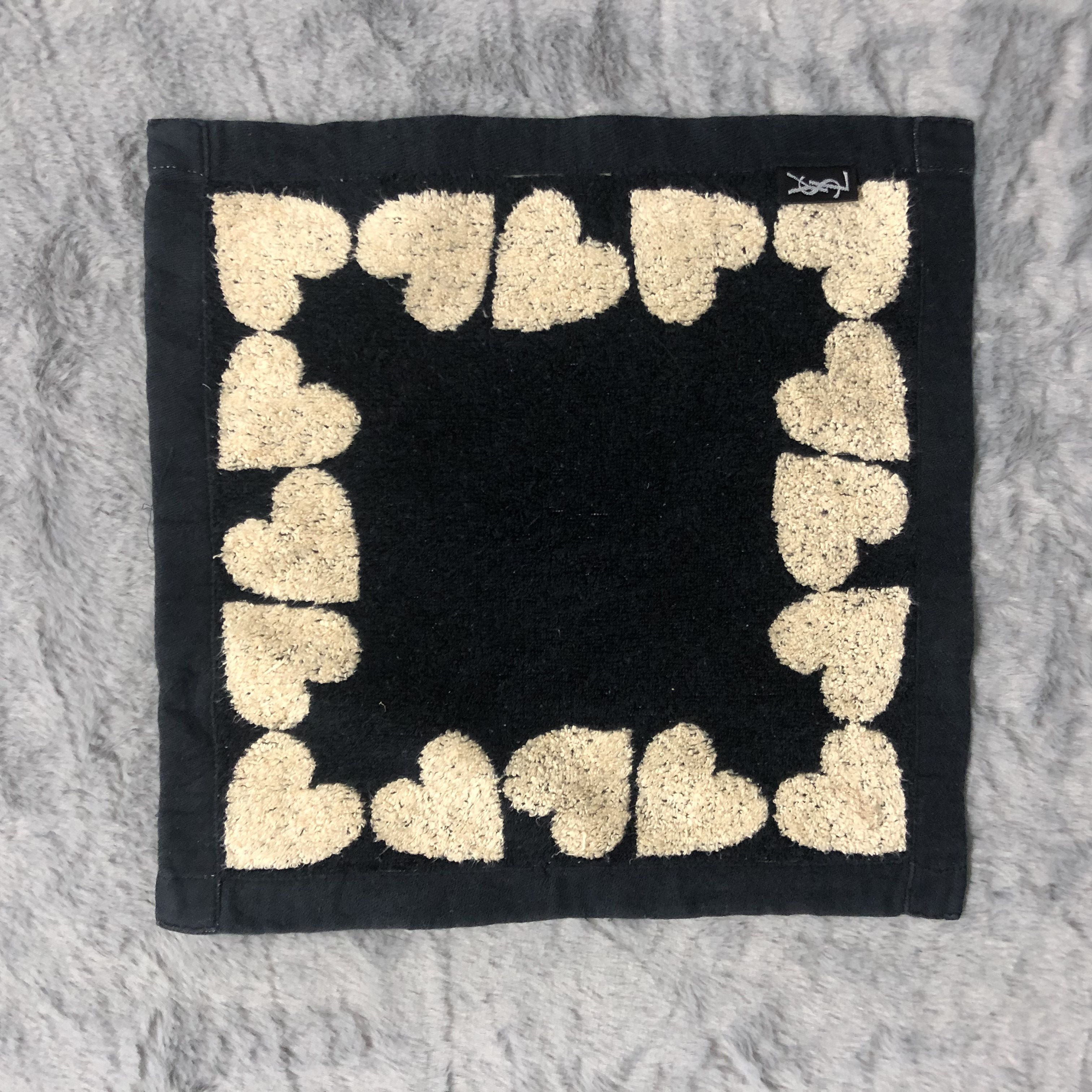 Yves Saint Laurent Yves Saint Laurent Love Mini Towel Handkerchief #194-H Size ONE SIZE - 3 Thumbnail