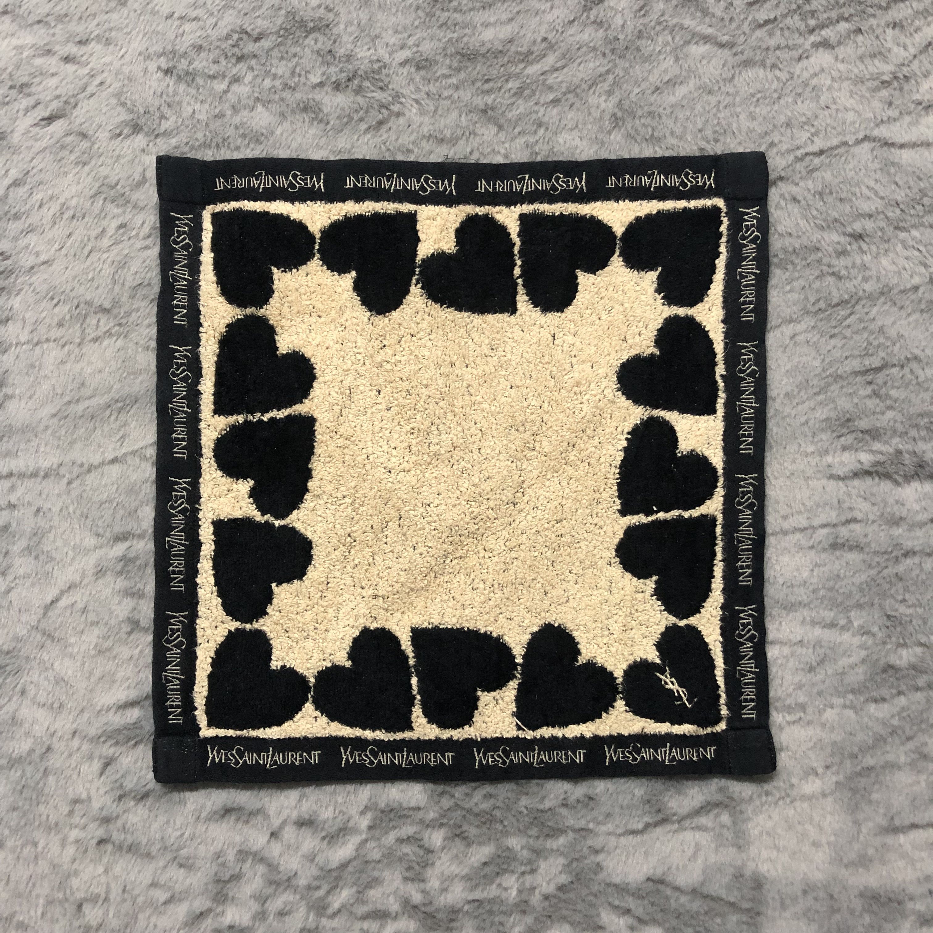 Yves Saint Laurent Yves Saint Laurent Love Mini Towel Handkerchief #194-H Size ONE SIZE - 1 Thumbnail