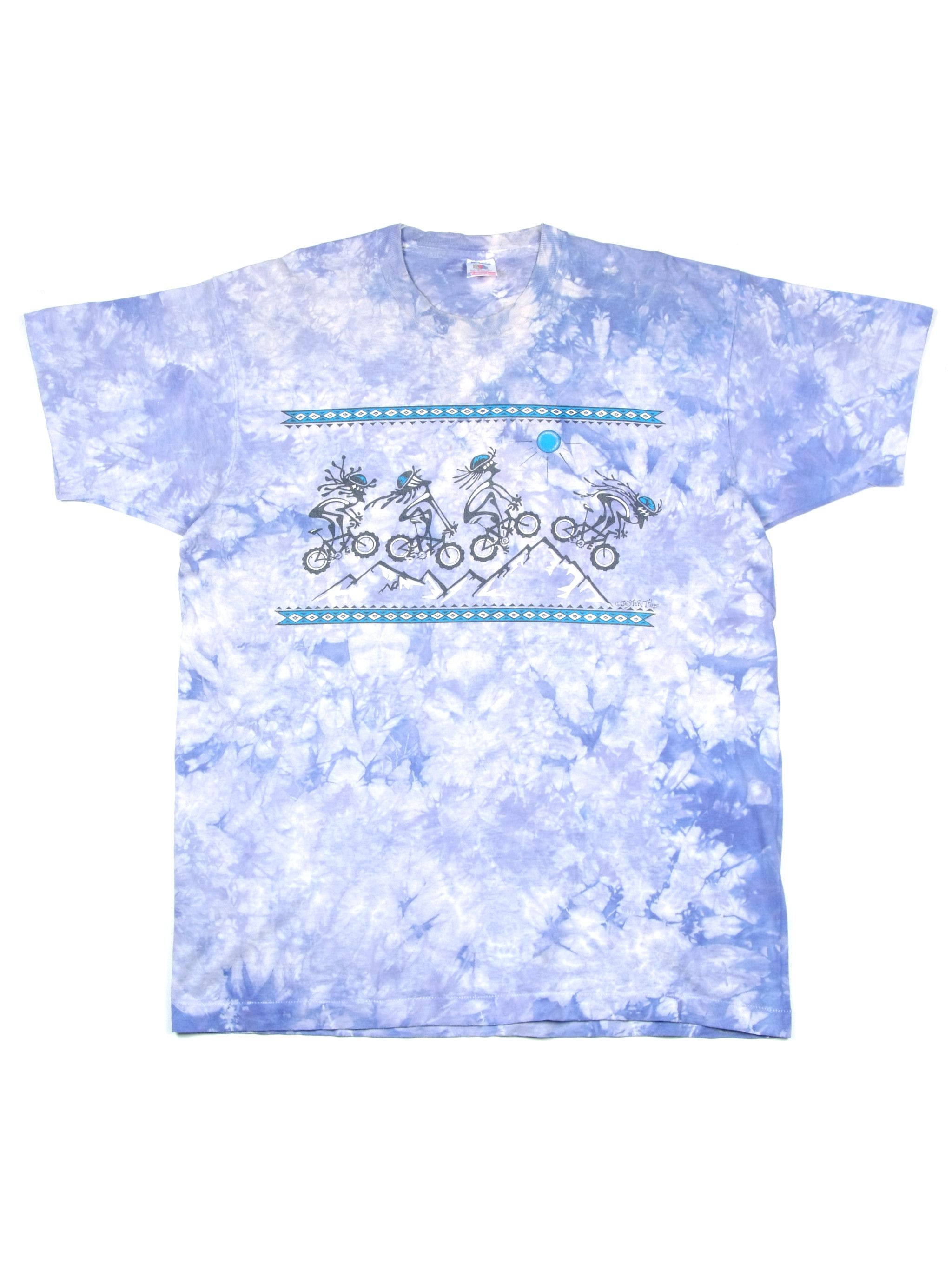 Grateful Dead × Vintage Vintage 90's Jester Grateful Dead Tie Dye Tee USA Made (XL) Size US XL / EU 56 / 4 - 1 Thumbnail