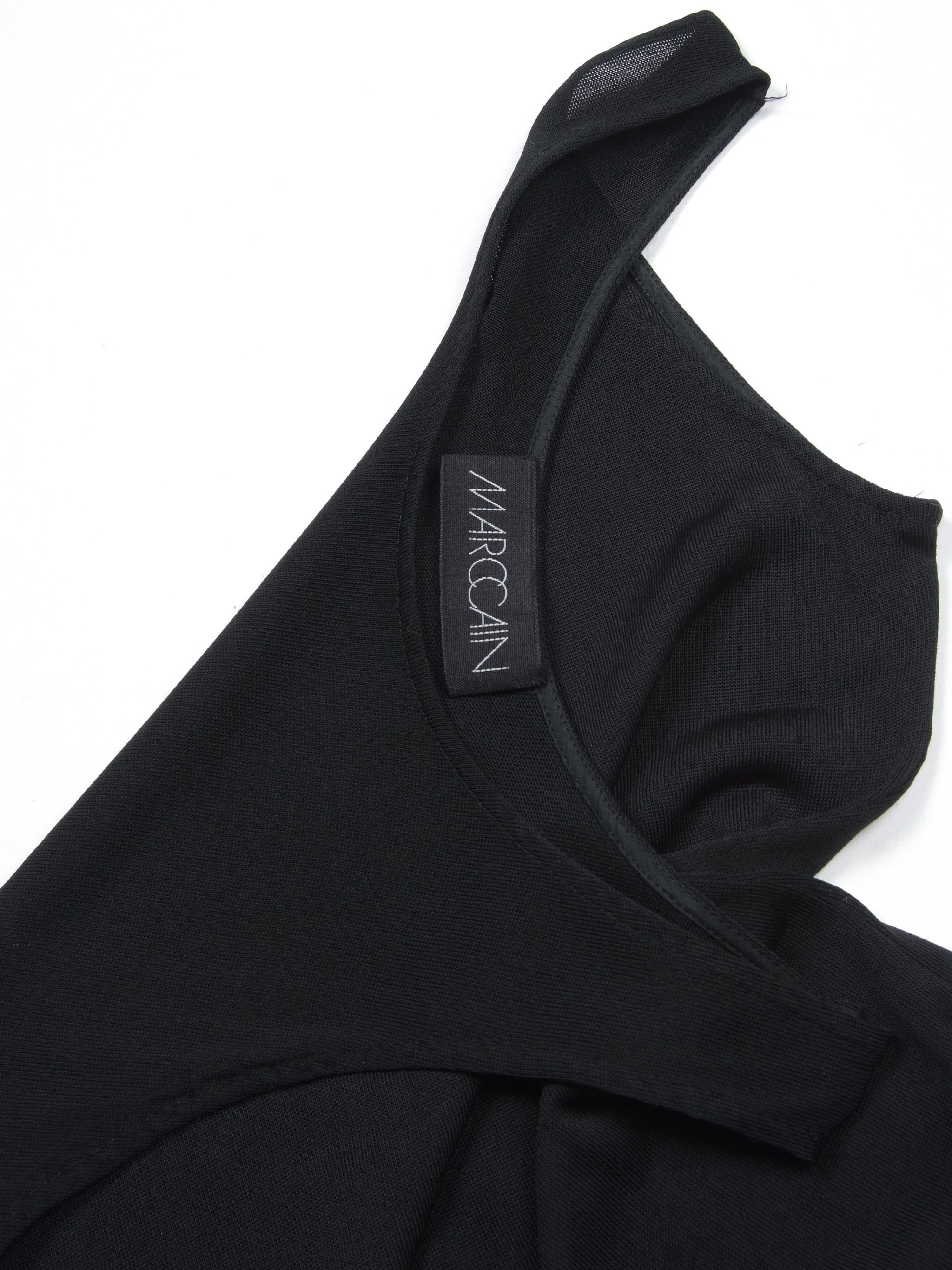 Beauty Beast Vintage Marc Cain Black Mesh Viscose Tank Top Size S / US 4 / IT 40 - 4 Thumbnail