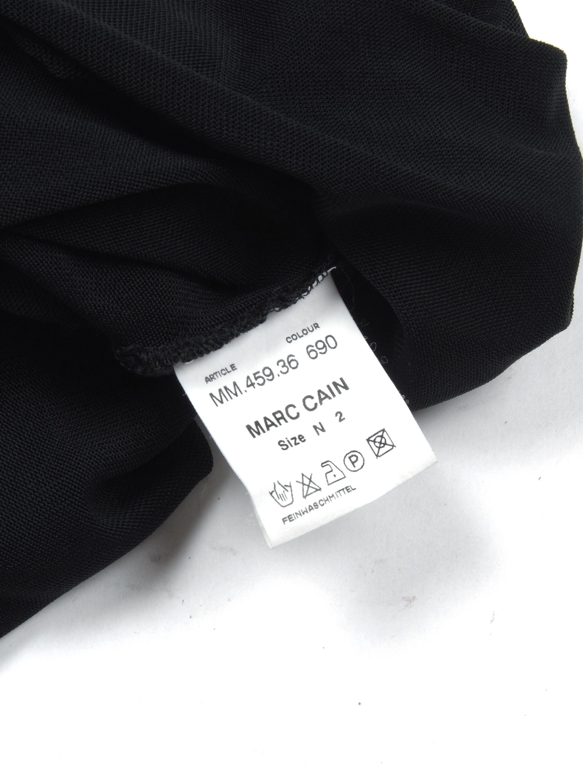 Beauty Beast Vintage Marc Cain Black Mesh Viscose Tank Top Size S / US 4 / IT 40 - 5 Thumbnail