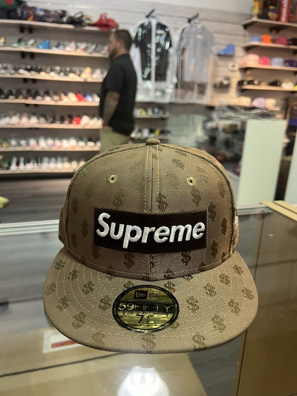 Supreme Supreme Monogram Box Logo New Era Brown | Grailed