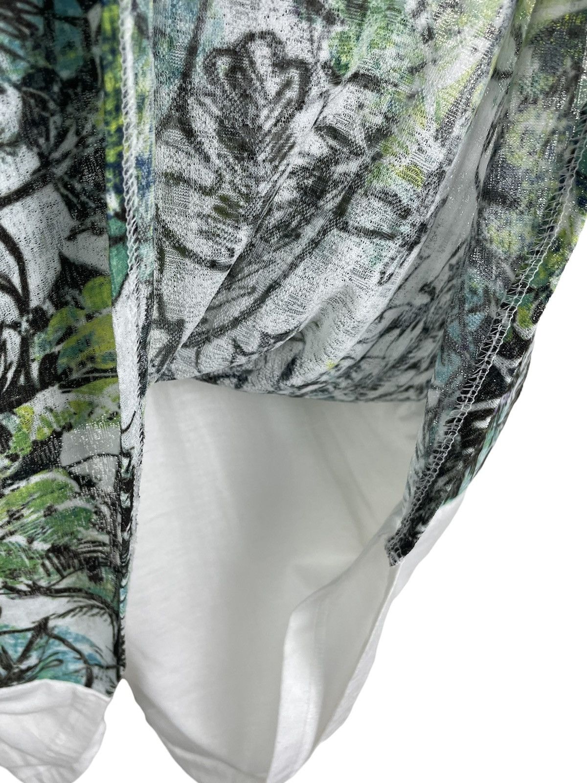Kansai Yamamoto Kansai BIS Botanical Mesh Print Long Tee | Japan Avant-Garde Size M / US 6-8 / IT 42-44 - 5 Thumbnail