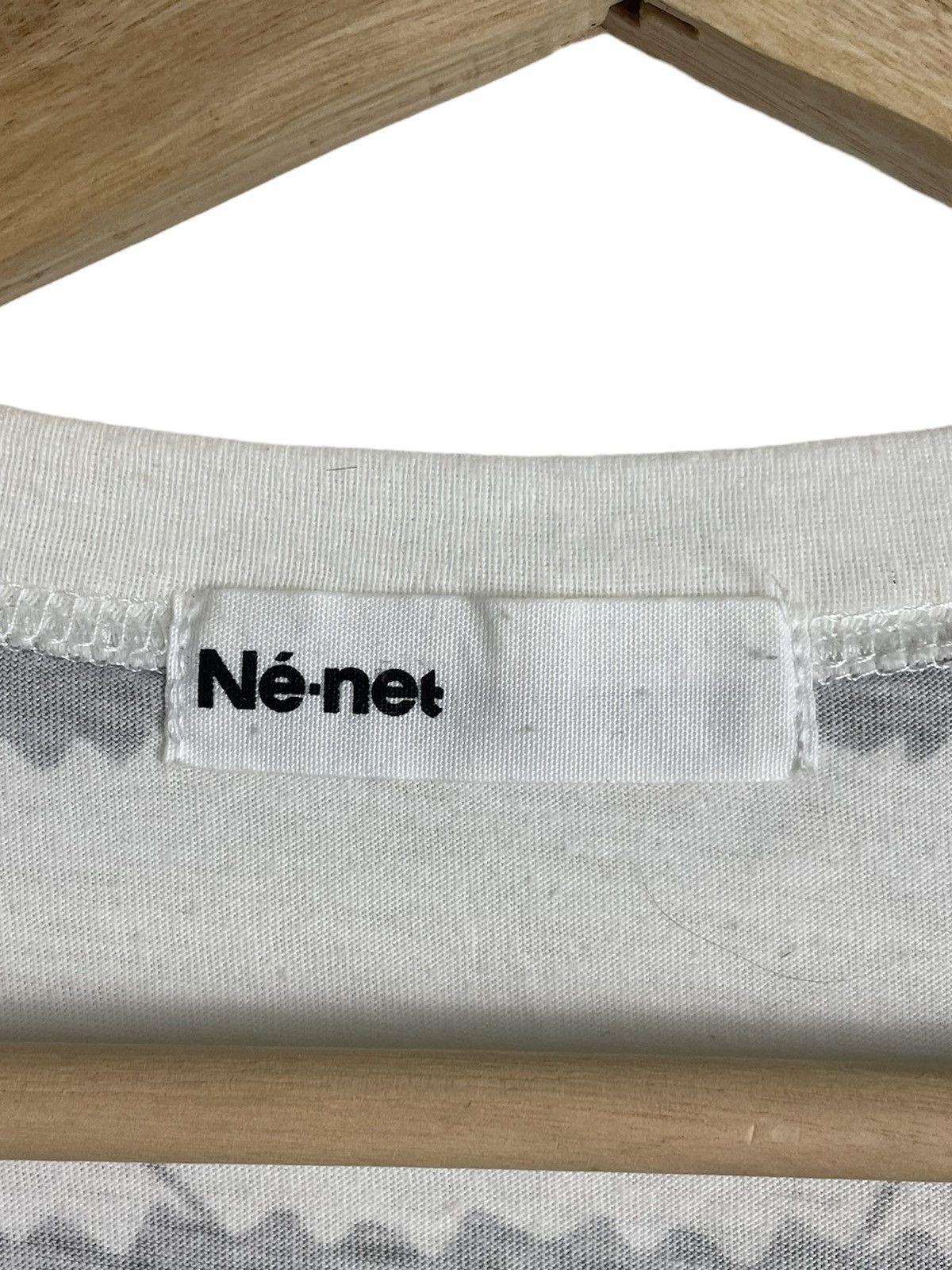 Issey Miyake × Ne-Net Ne-net Japan Mt. Fuji Face Tee | Quirky Graphic Stripes Size S / US 4 / IT 40 - 6 Thumbnail