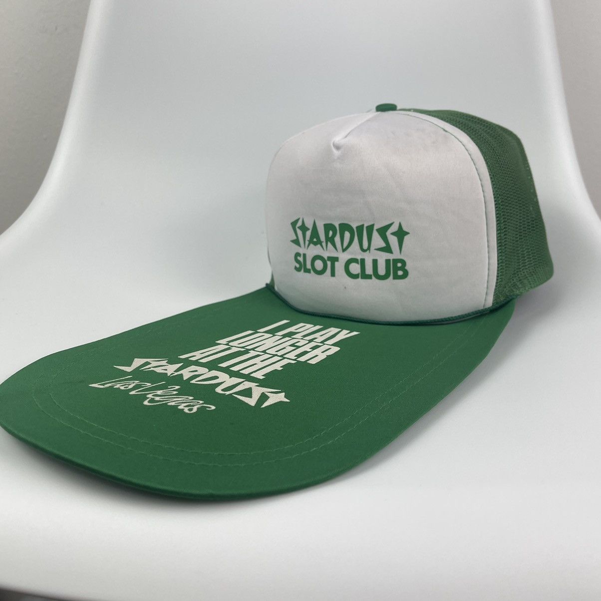Vintage Stardust slot club Las Vegas Vintage Trucker Hat Size ONE SIZE - 5 Thumbnail