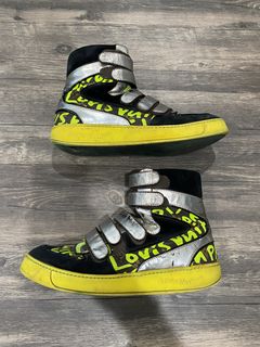 100% AUTHENTIC LOUIS VUITTON STEPHEN SPROUSE GRAFFITI SNEAKERS SZ