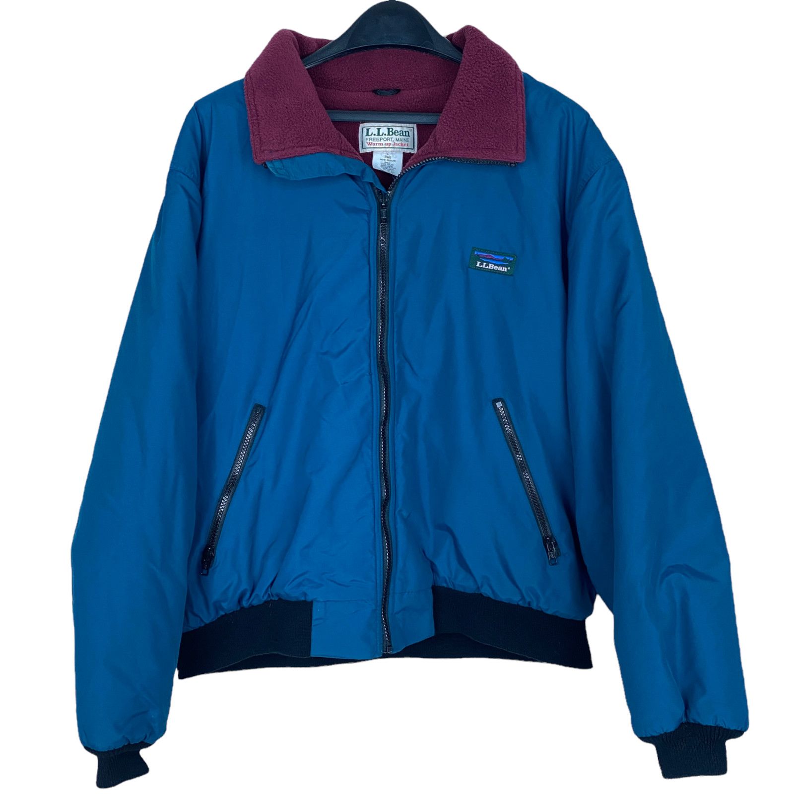 1990'S LLBean Men's XL Vintage Padded Puffer Jacket unclear gray type Vintage Second Hand