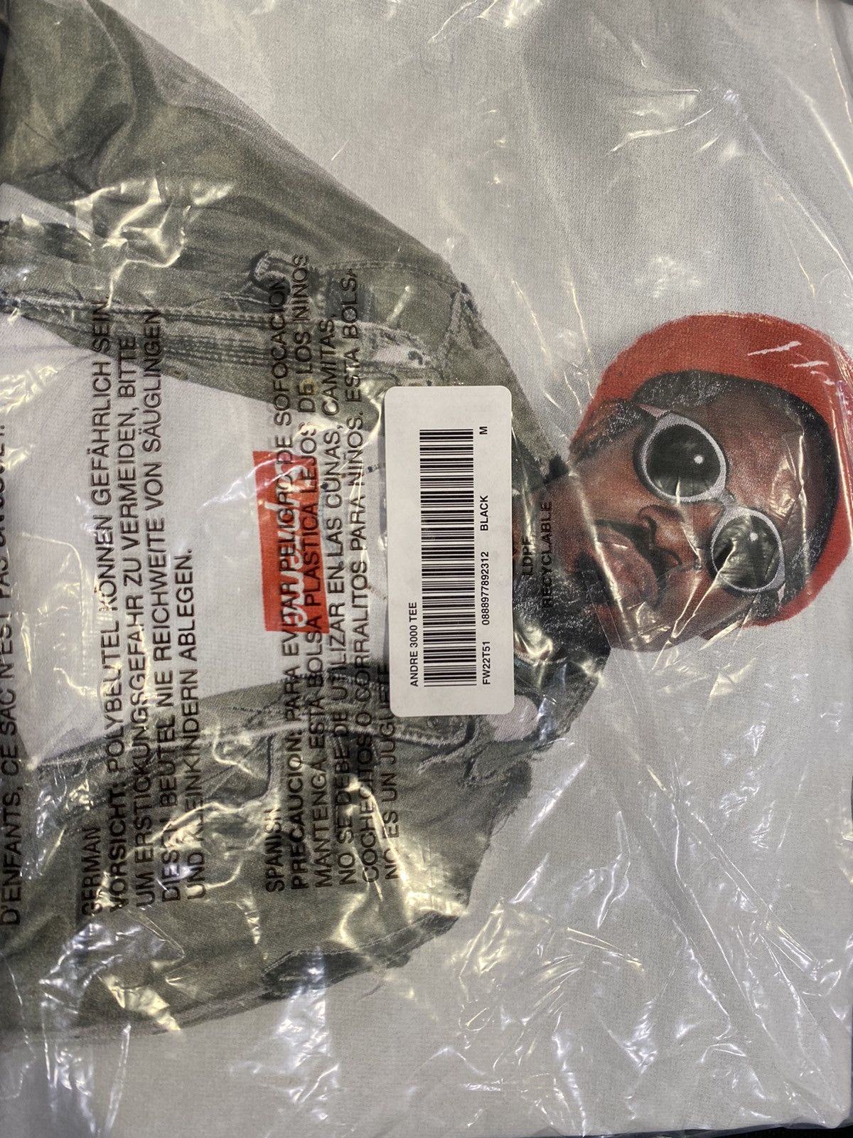 Supreme Supreme Andre 3000 Tee Size US M / EU 48-50 / 2 - 3 Thumbnail