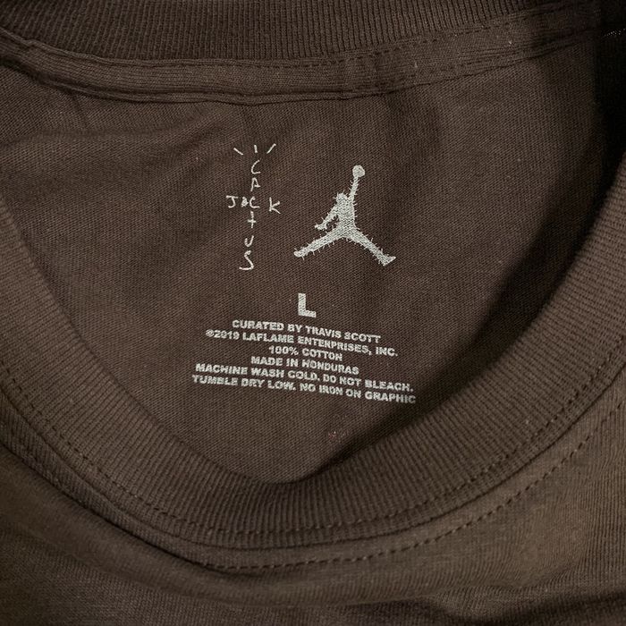 travis scott jordan cactus jack highest t shirt brown