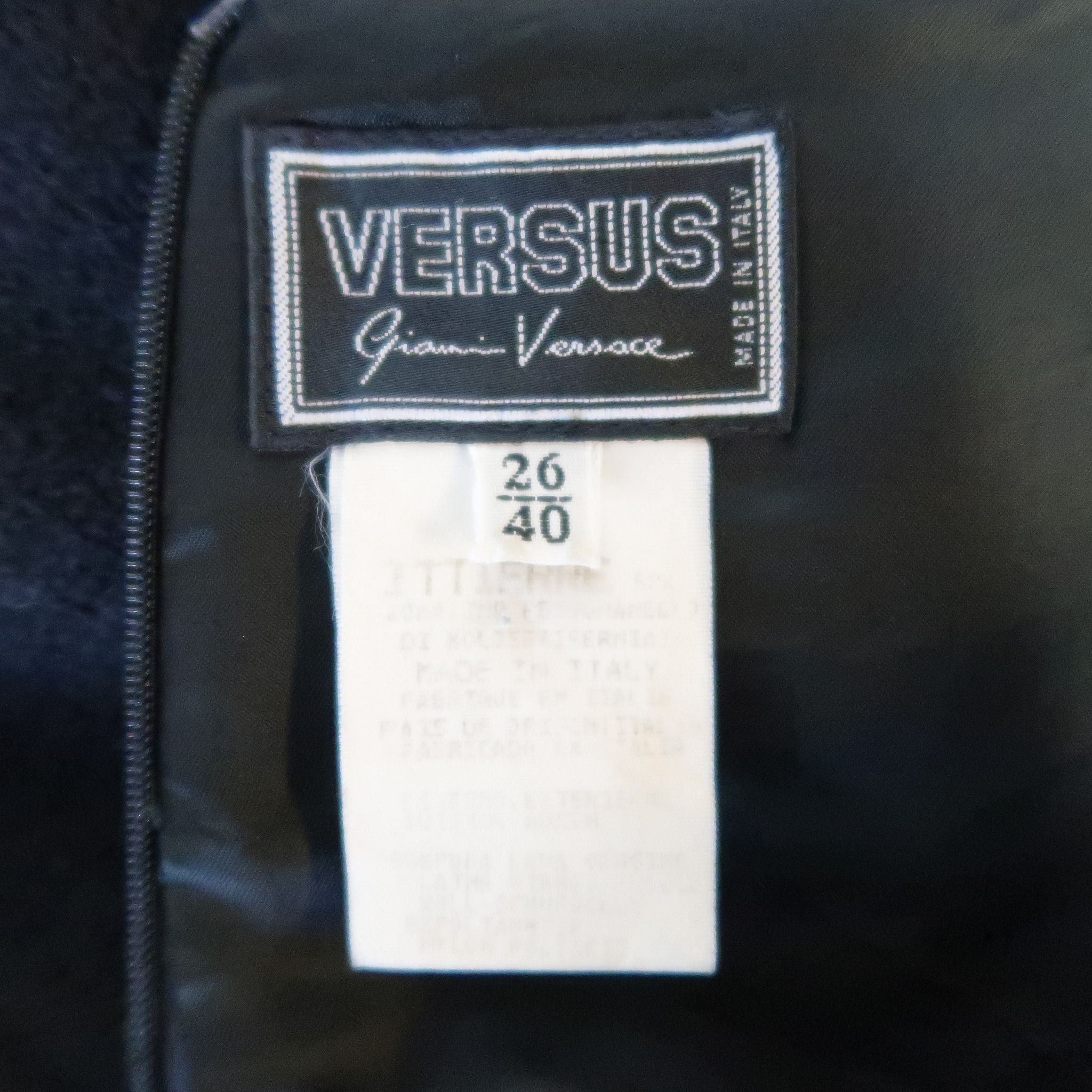 Versace Black Wool Blend Tweed Asymmetrical Dress Size S / US 4 / IT 40 - 5 Preview