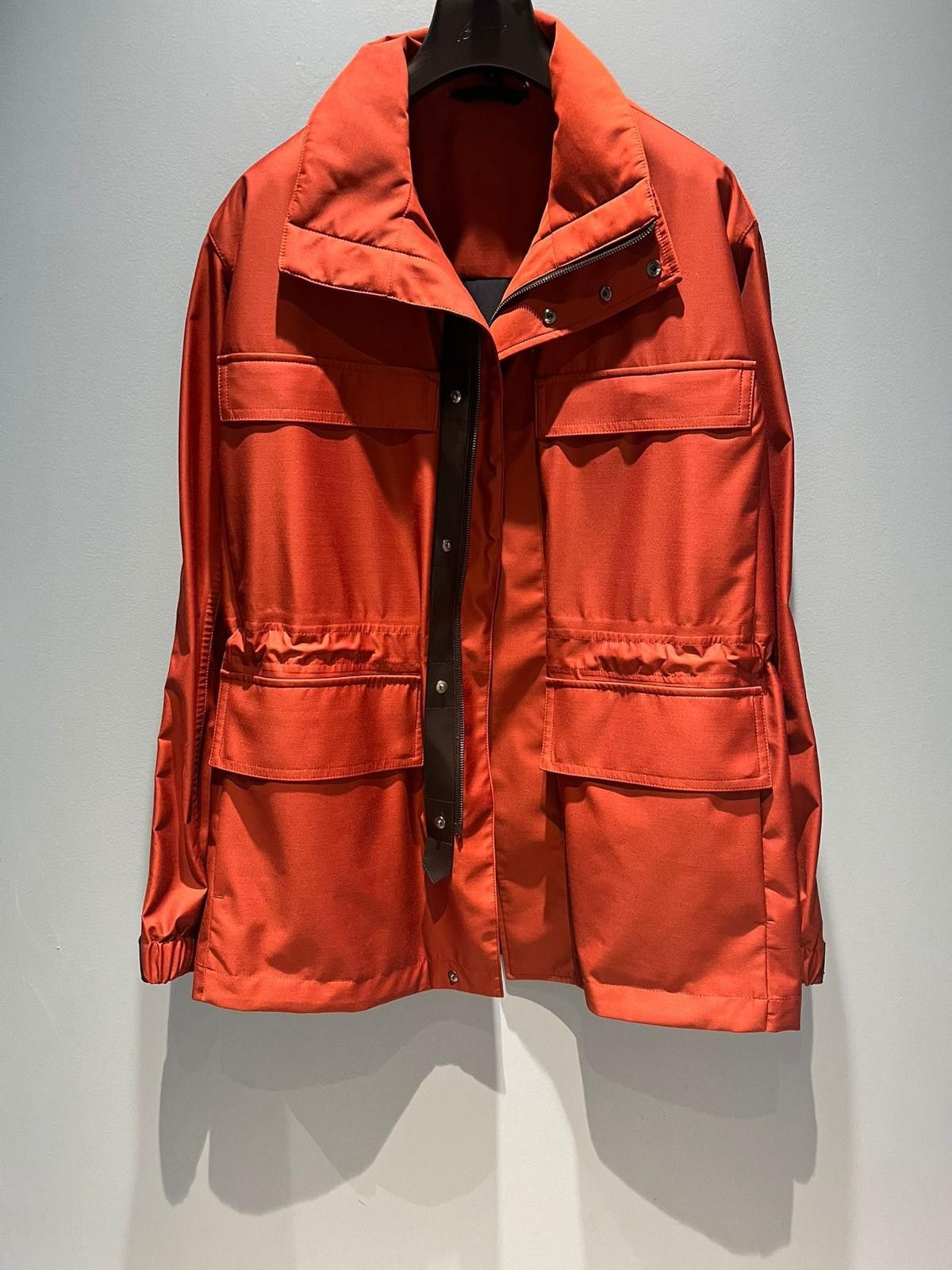 image of Brioni Field Jacket In Red Color, Men's (Size Large)