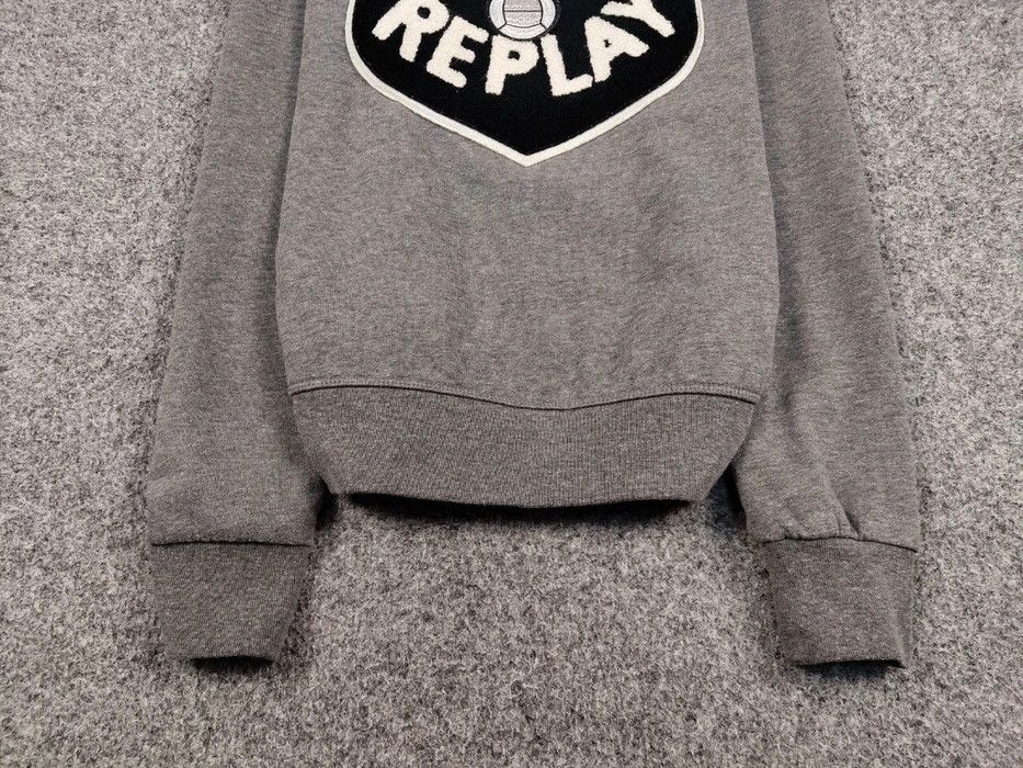 Japanese Brand Replay Crewneck Sweatshirt Blank Grey Big Logo Size US S / EU 44-46 / 1 - 4 Thumbnail