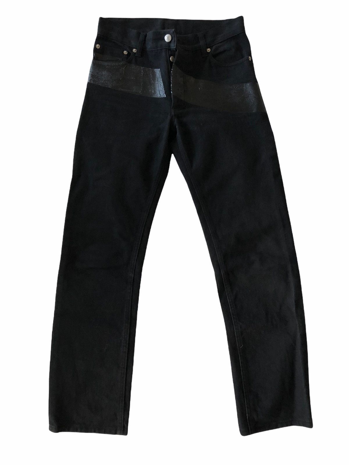 Helmut Lang 03ss Helmut Lang Rubber Tire Print Denim Pants | Grailed