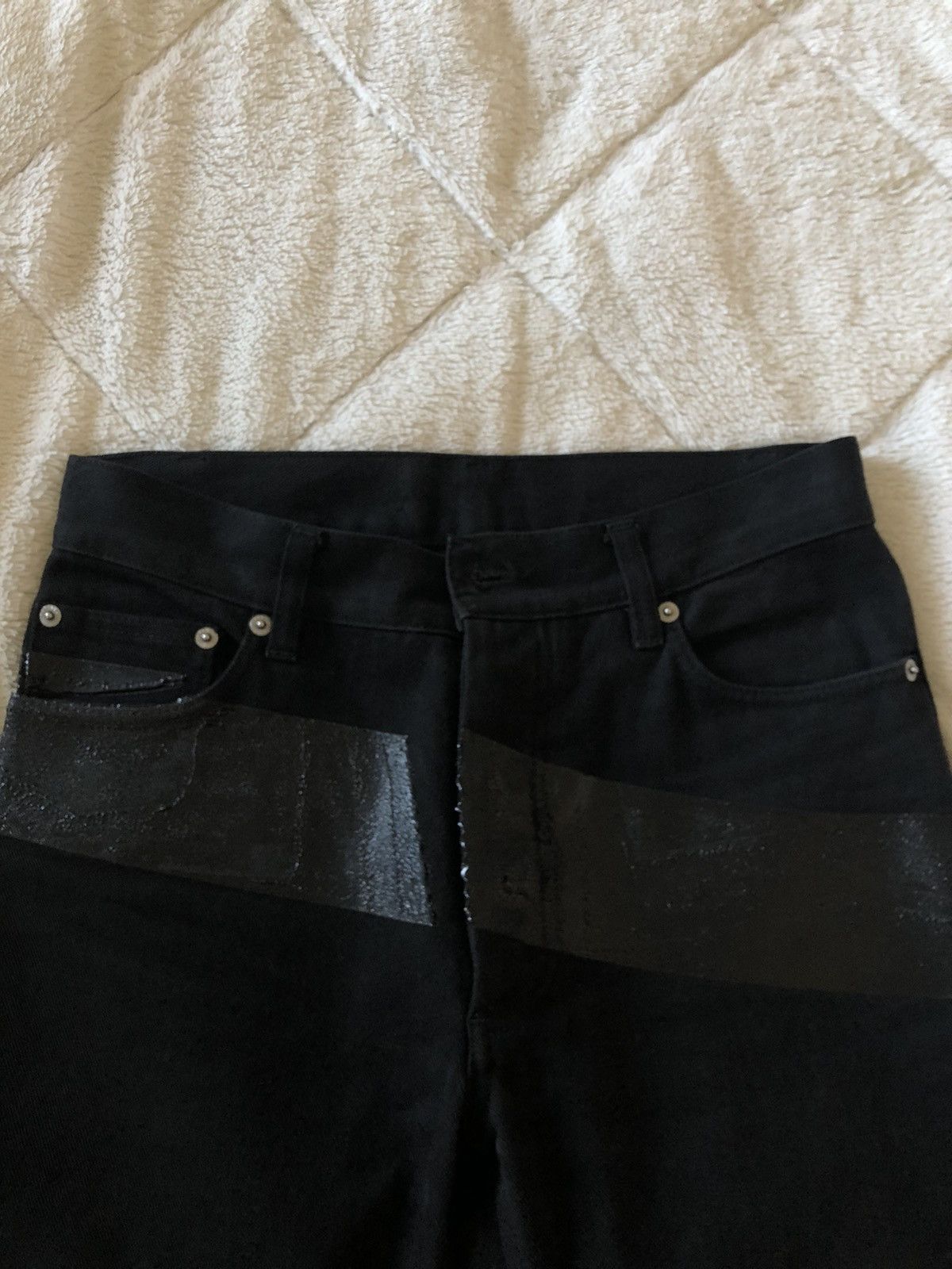 Helmut Lang Helmut Lang Rubber Paint Stripe holster Jeans Size US 30 / EU 46 - 5 Thumbnail