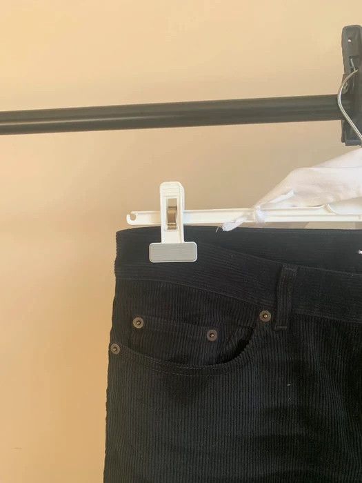 Saint Laurent Paris D17 Corduroy flare Denim in Black Size US 29 - 4 Thumbnail