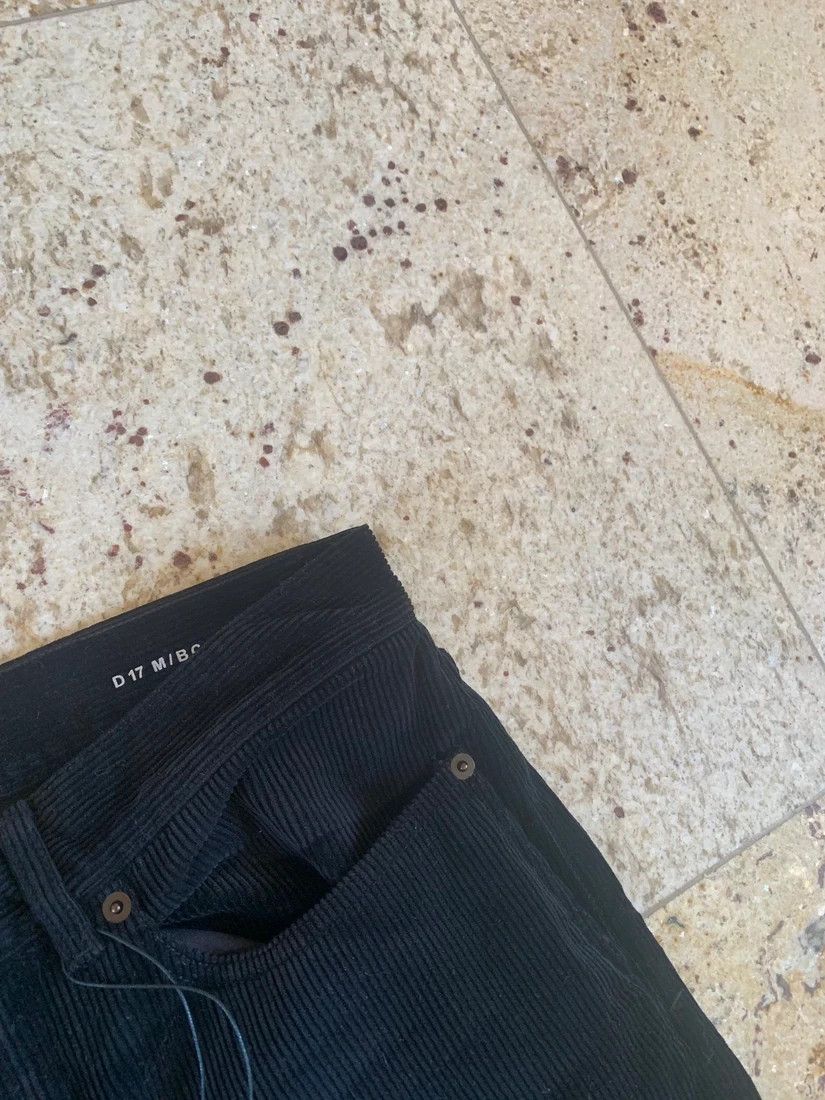 Saint Laurent Paris D17 Corduroy flare Denim in Black Size US 29 - 11 Thumbnail