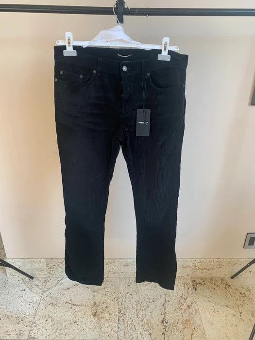 Saint Laurent Paris D17 Corduroy flare Denim in Black Size US 29 - 1 Thumbnail
