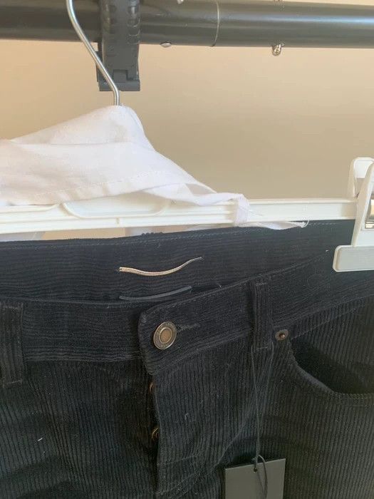 Saint Laurent Paris D17 Corduroy flare Denim in Black Size US 29 - 5 Thumbnail