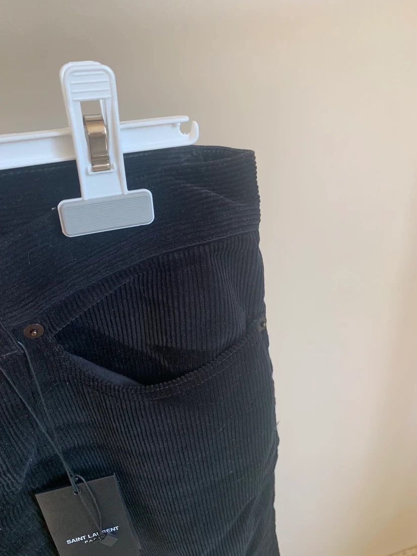 Saint Laurent Paris D17 Corduroy flare Denim in Black Size US 29 - 6 Thumbnail
