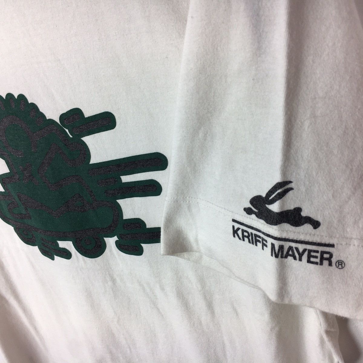 Japanese Brand Keith Haring x Kriff Mayer T-Shirt Big Logo Pop Art Street Size US L / EU 52-54 / 3 - 3 Thumbnail