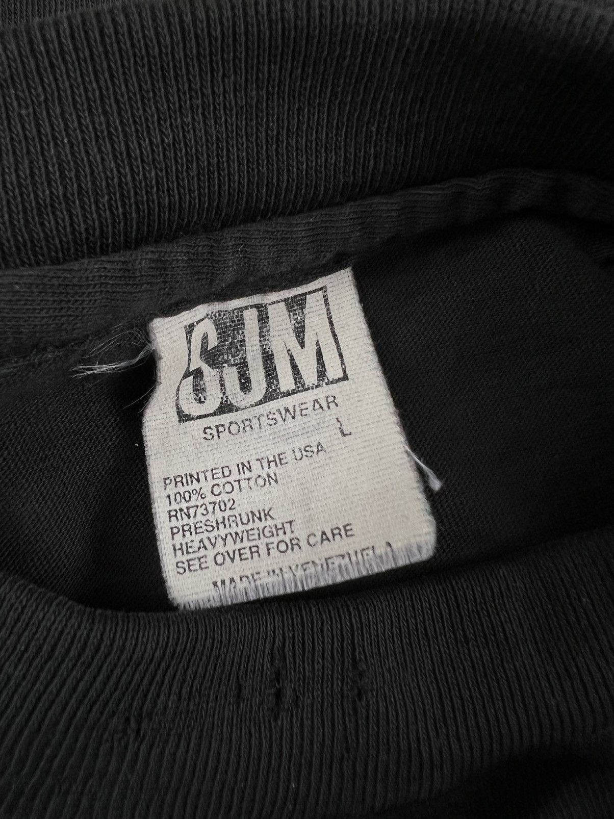 Vintage GRAIL Vintage Malcom X " By Any Means Necessary " Tee Black Size US L / EU 52-54 / 3 - 3 Thumbnail
