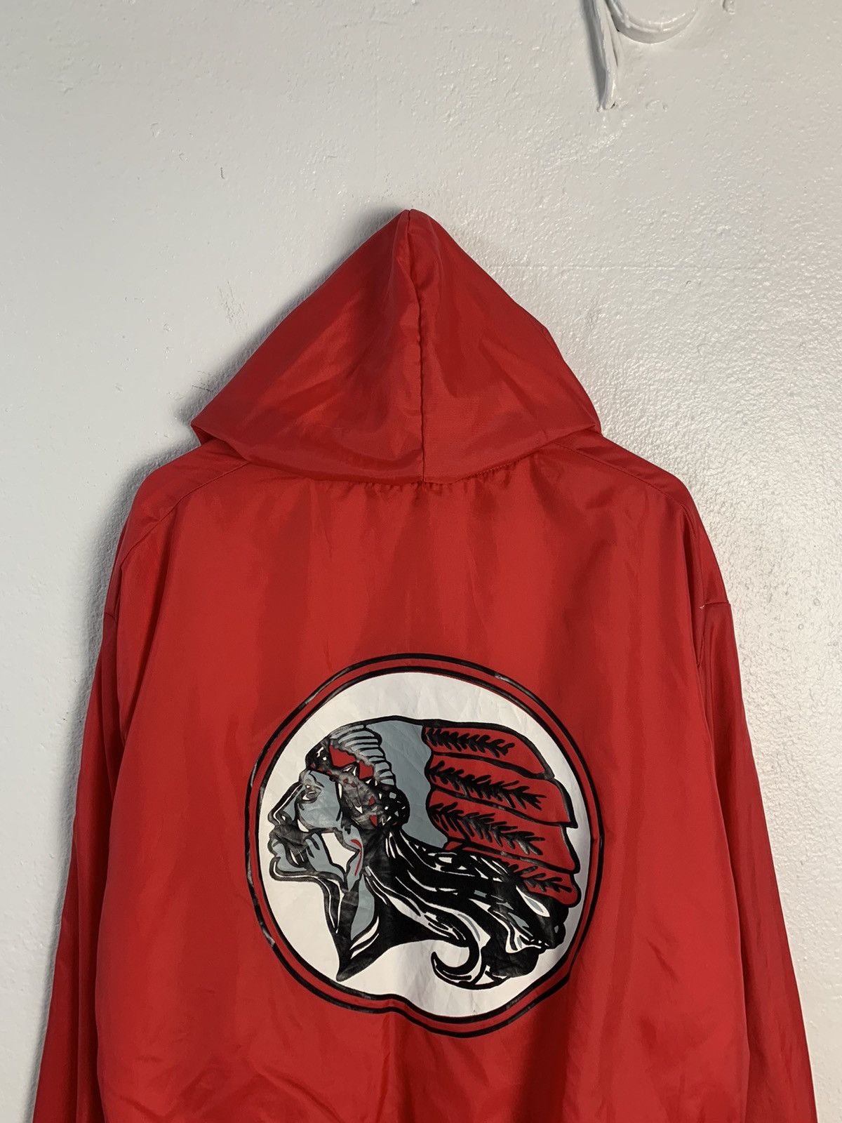 Holloway Vintage Holloway Regis Raiders Red Indian Windbreaker Hoodie Size US XXL / EU 58 / 5 - 4 Thumbnail