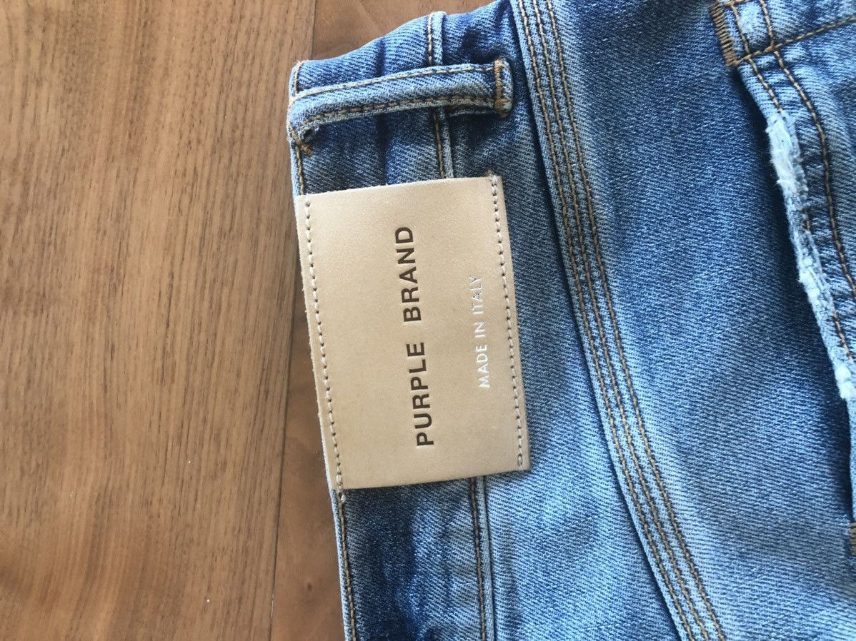 Purple Purple Brand Faded Indigo Painter Size US 29 - 6 Thumbnail