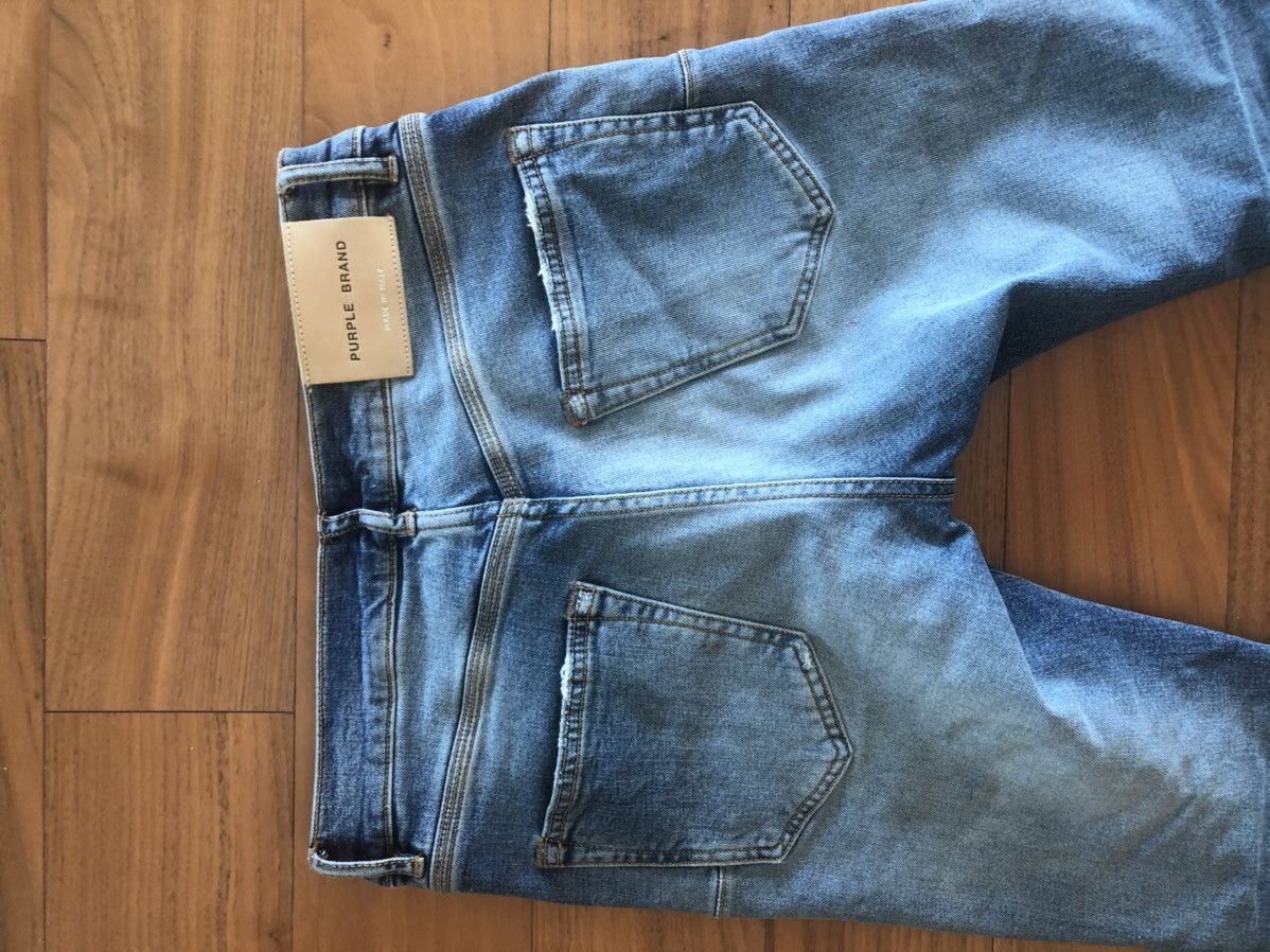 Purple Purple Brand Faded Indigo Painter Size US 29 - 5 Thumbnail