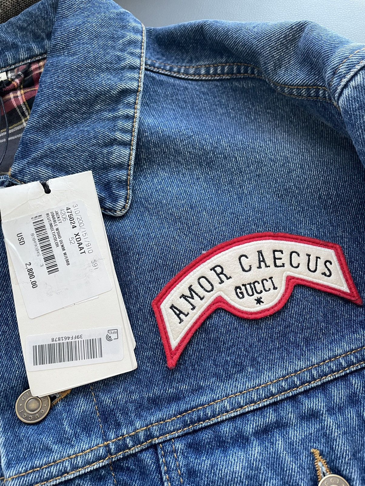 Gucci $3,300 Value Sold Out Super Runway Iconic Logo Denim Jacket Size US XL / EU 56 / 4 - 18 Thumbnail